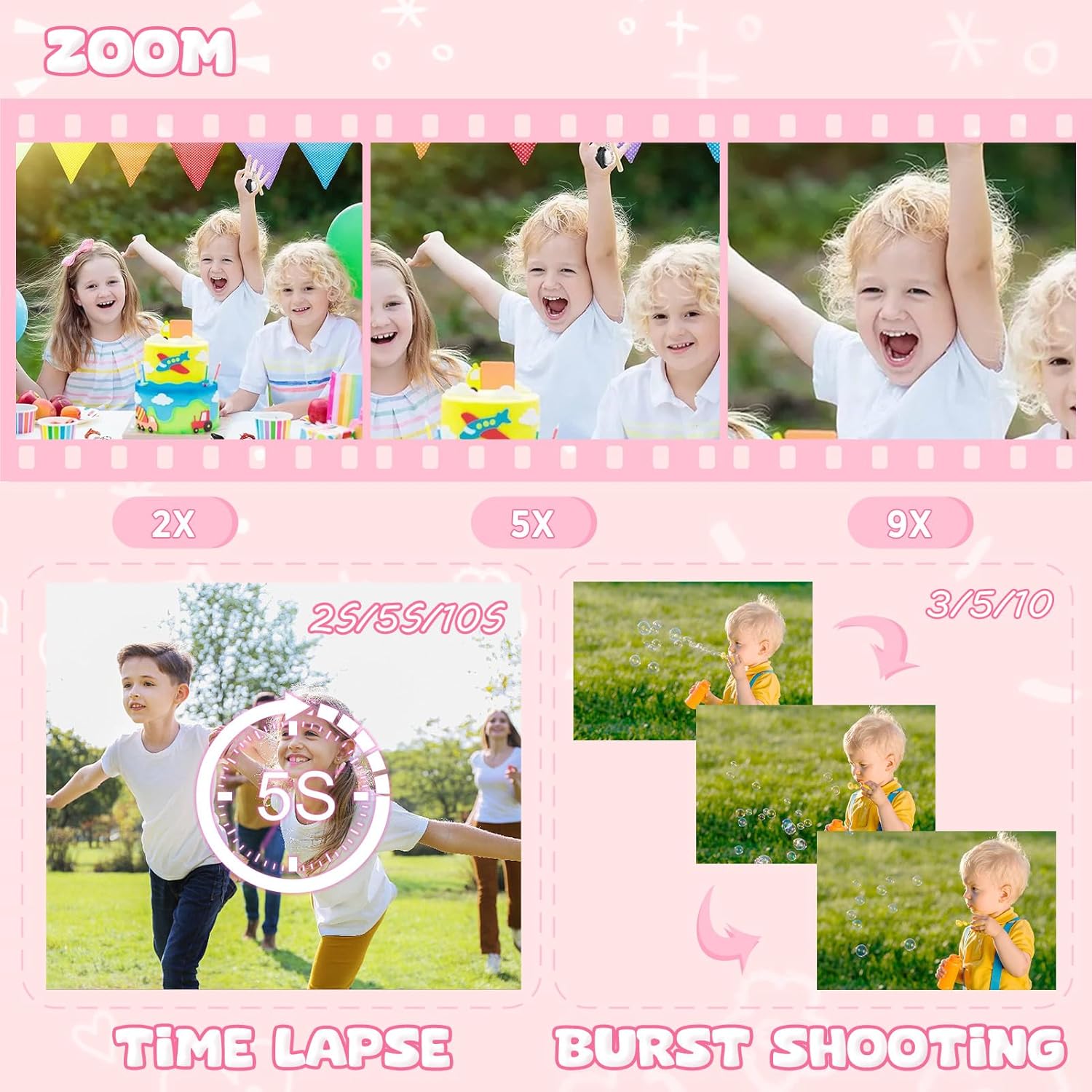 Thumbnail 4 de Immver Kids Camera: Dual-Lens Selfie Camera with Instant Printing for Ages 3–12