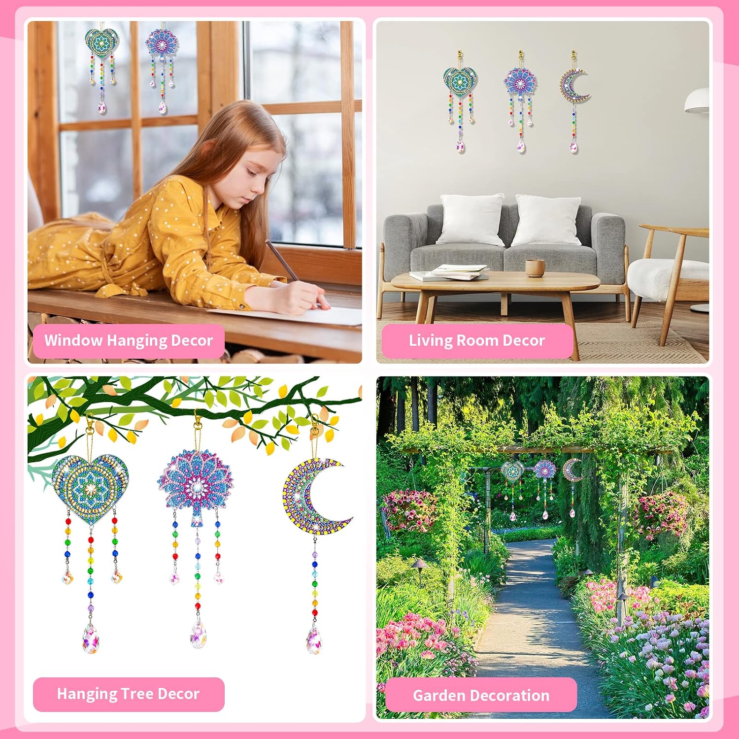 Detalle 2 de DIY Diamond Wind Chimes Craft Kit for Kids