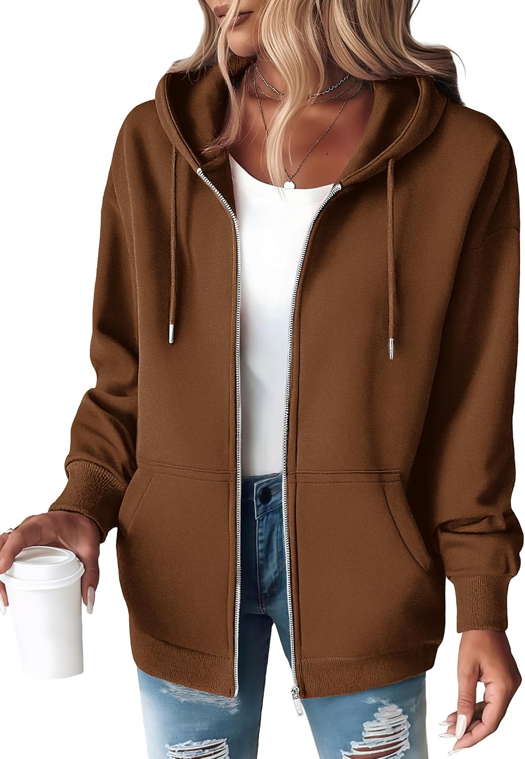 Thumbnail 6 de Zeagoo Zip Up Hoodie Oversized 2025