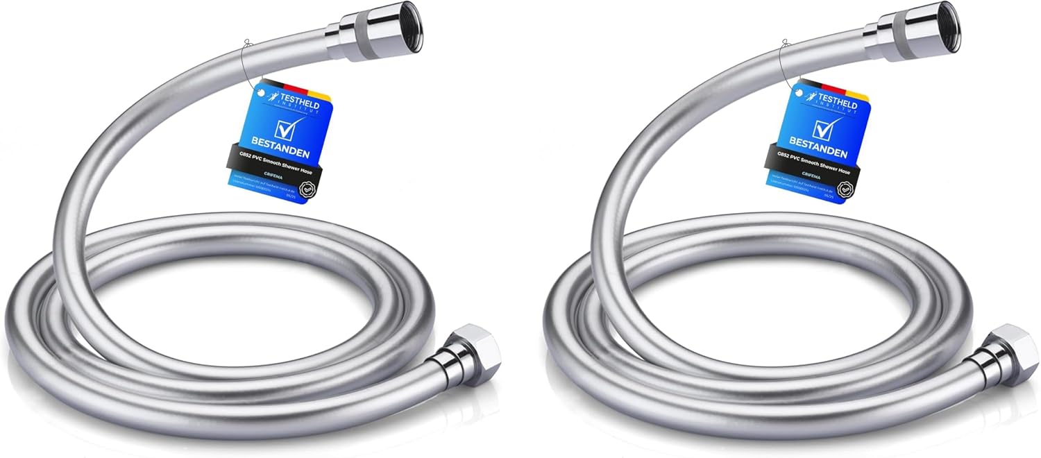 Thumbnail 2 de GRIFEMA COMPLENTO-G852: Tubo doccia flessibile da 150 cm anti-torsione, Bianco/Cromo