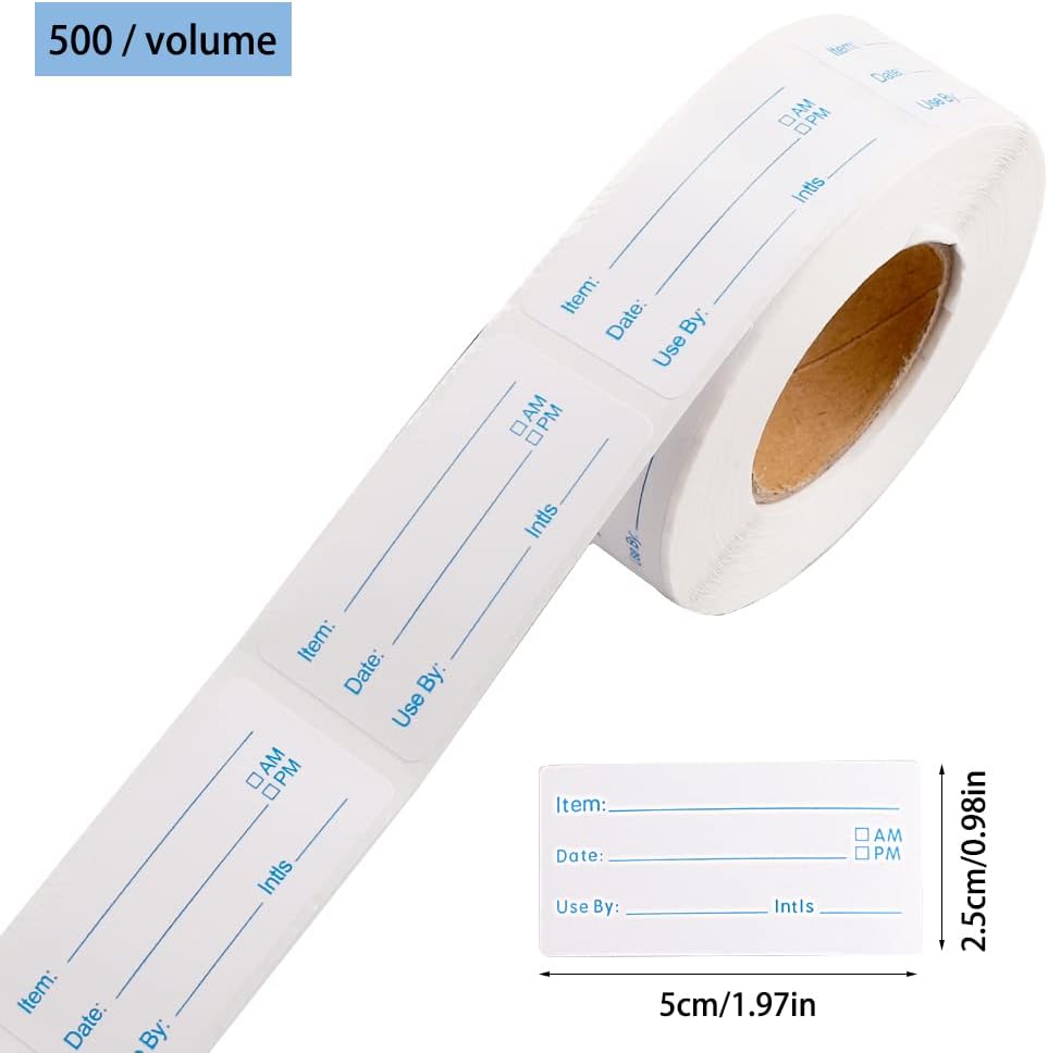 Detalle de Removable Food Stickers 2 Rolls 1000pcs