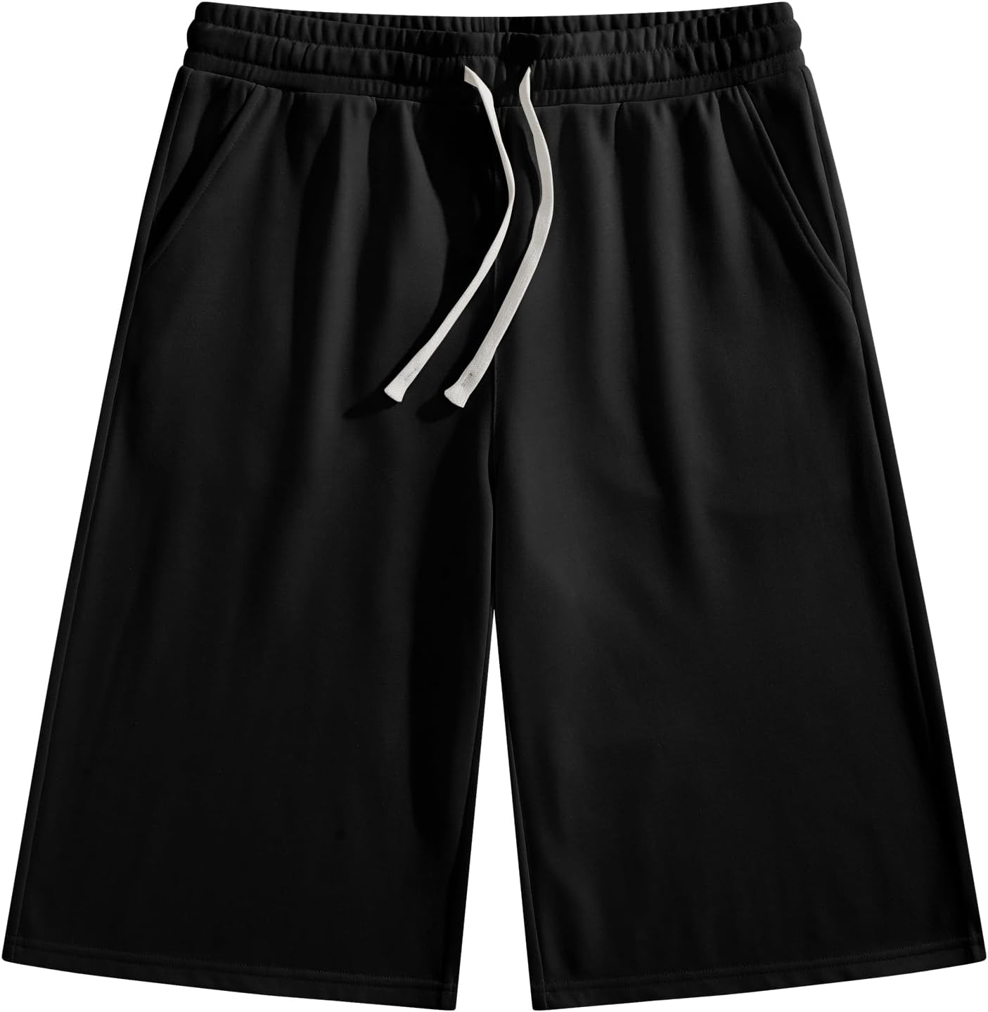 Detalle de JMIERR 2026 Men's Baggy Sweat Shorts: Lightweight, Knee-Length Comfort for Everyday Activities