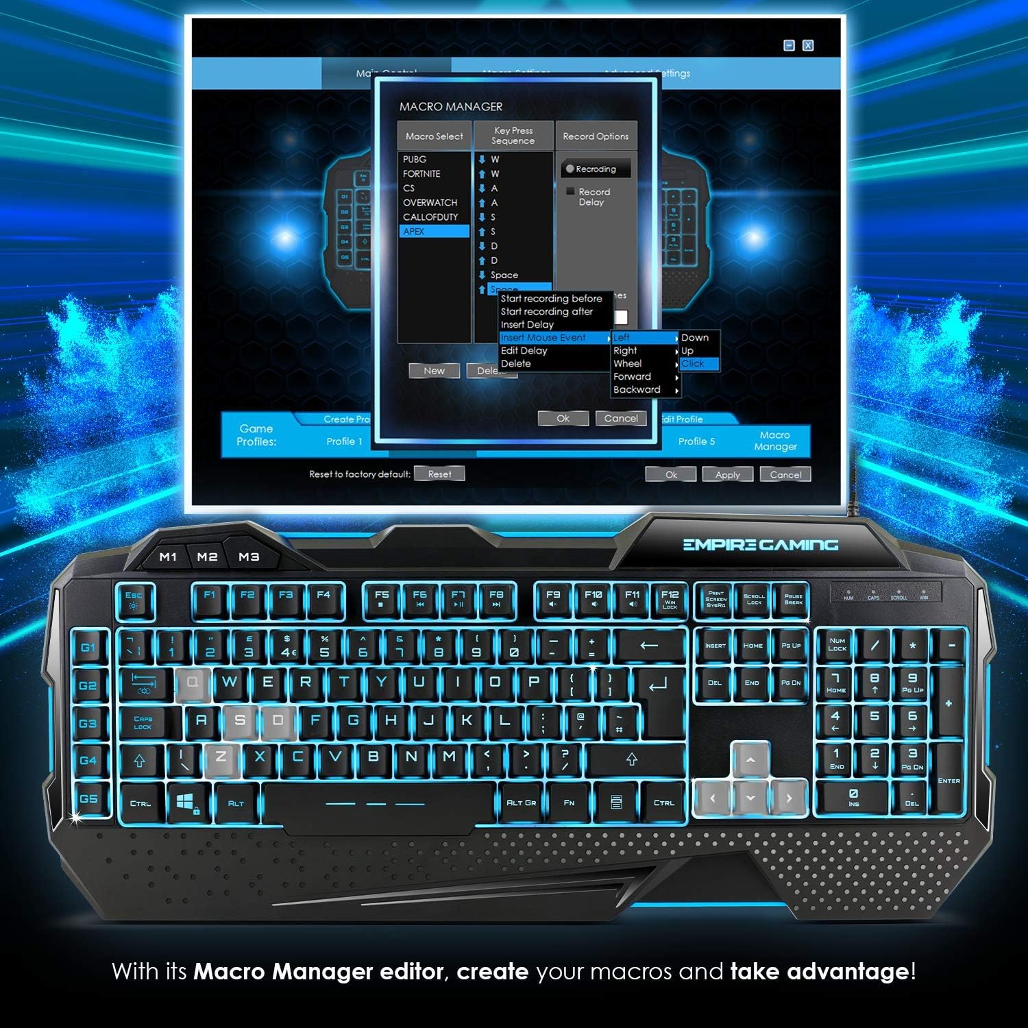 Thumbnail 6 de Empire Gaming Hellhounds PC Gaming Pack: tastiera gaming, mouse e mousepad con RGB