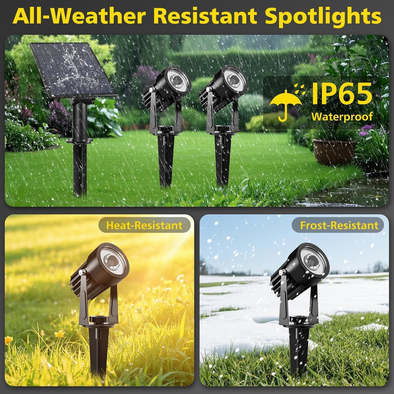 Thumbnail 3 de CORESLUX LED Solar Spotlight Lights for Outdoor Garden – Blue