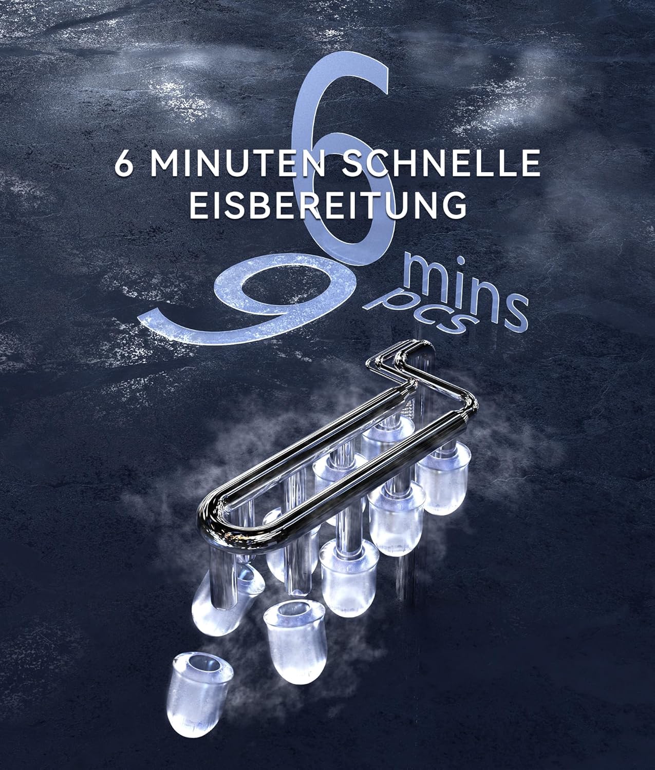 Thumbnail 1 de Ecozy Eiswürfelmaschine Klein – selbstreinigender Ice Maker mit 2 Eisgrößen