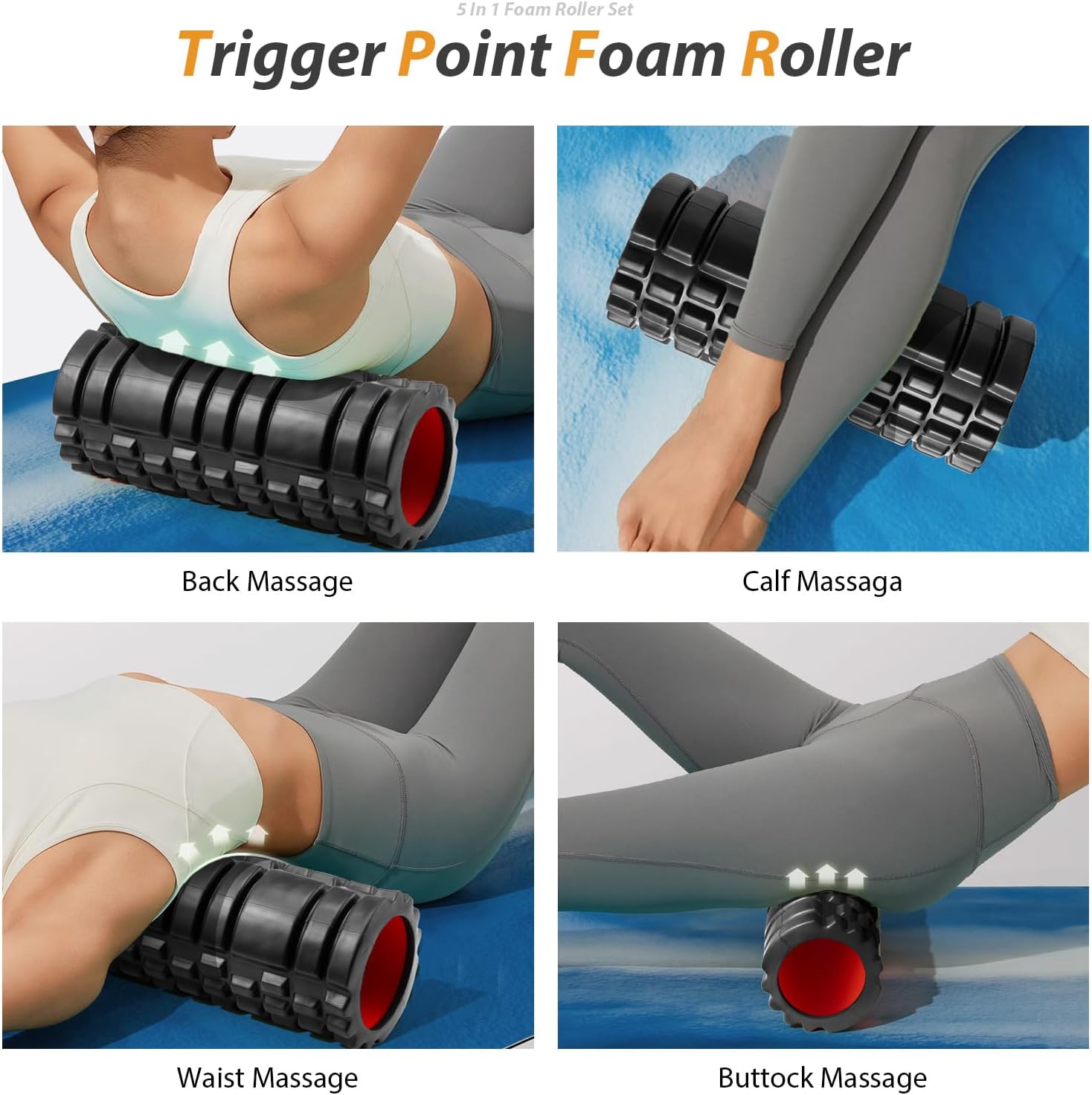 Thumbnail 2 de 5 in1 Foam Roller Set—Deep Muscle Massage 🧘♀