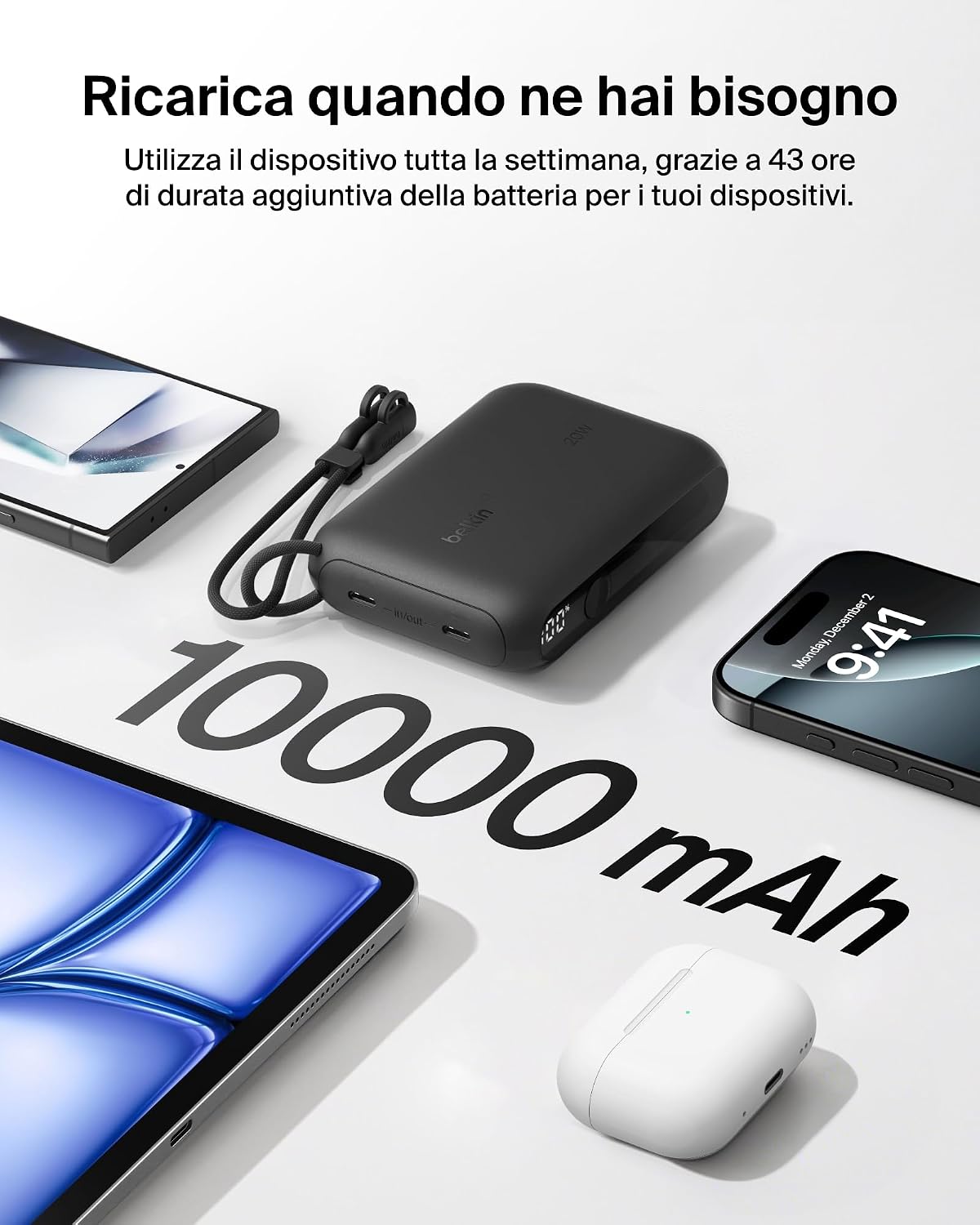 Thumbnail 3 de Belkin Power Bank 10000 mAh 20W USB-C
