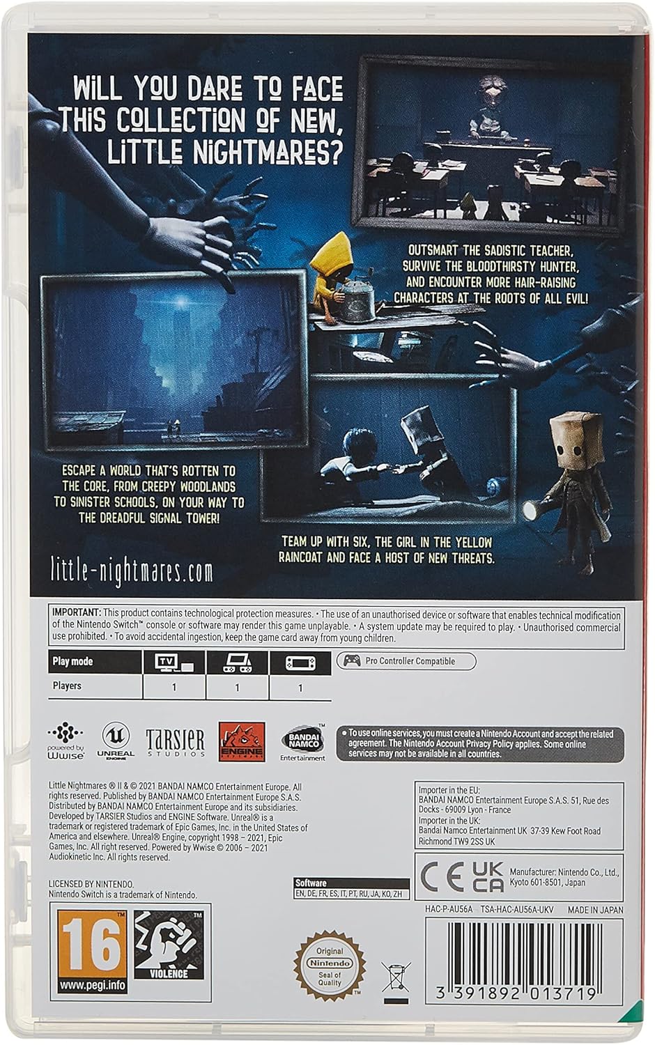 Thumbnail 1 de Little Nightmares 2 for Nintendo Switch (cartridge check and care)
