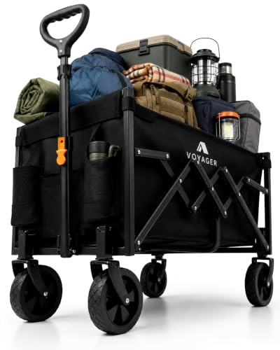 Detalle de Voyager Lightweight 70L Camping Wagon with All-Terrain Wheels