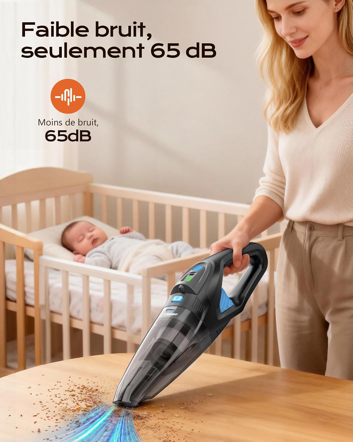 Thumbnail 4 de Topipop Aspirateur à main avec station de charge et filtre HEPA lavable