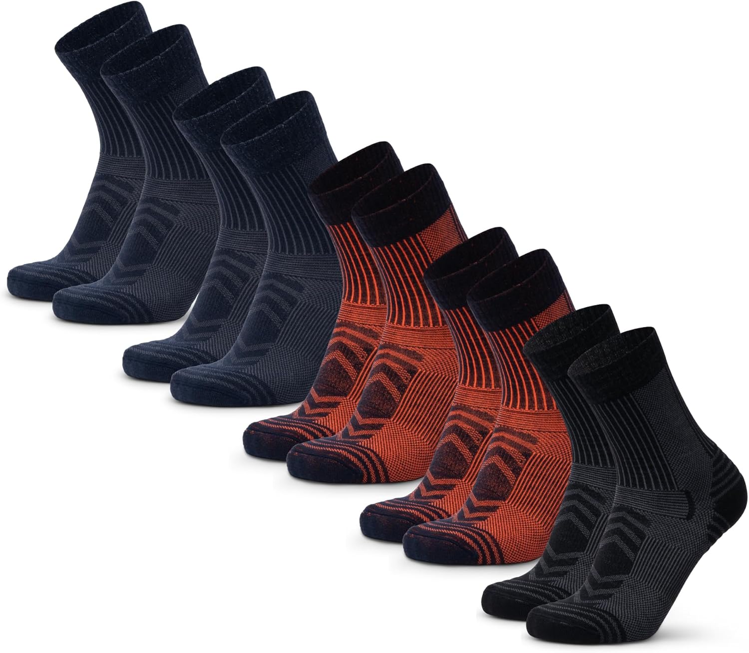 Thumbnail 6 de DANISH ENDURANCE Chaussettes de randonnée en laine mérinos avec rembourrage léger — 3 & 5 paires (unisex)