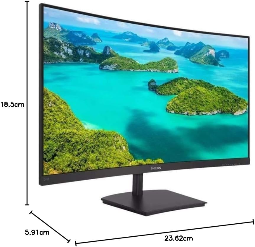 Thumbnail 6 de Philips 241E1SC 24 Inch Curved Monitor