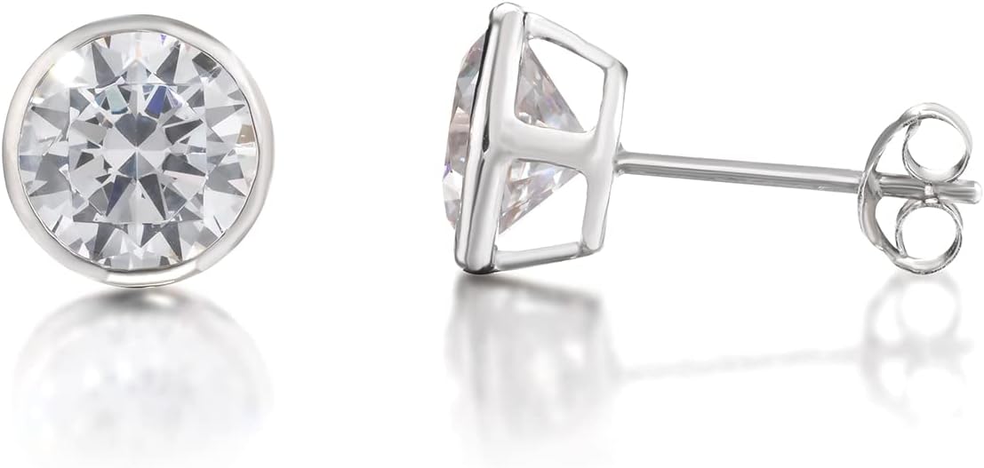 Detalle de Orecchini Punto Luce Cipollina in Argento 925 Rodiato con Zirconia Cubica – inSCINTILLE