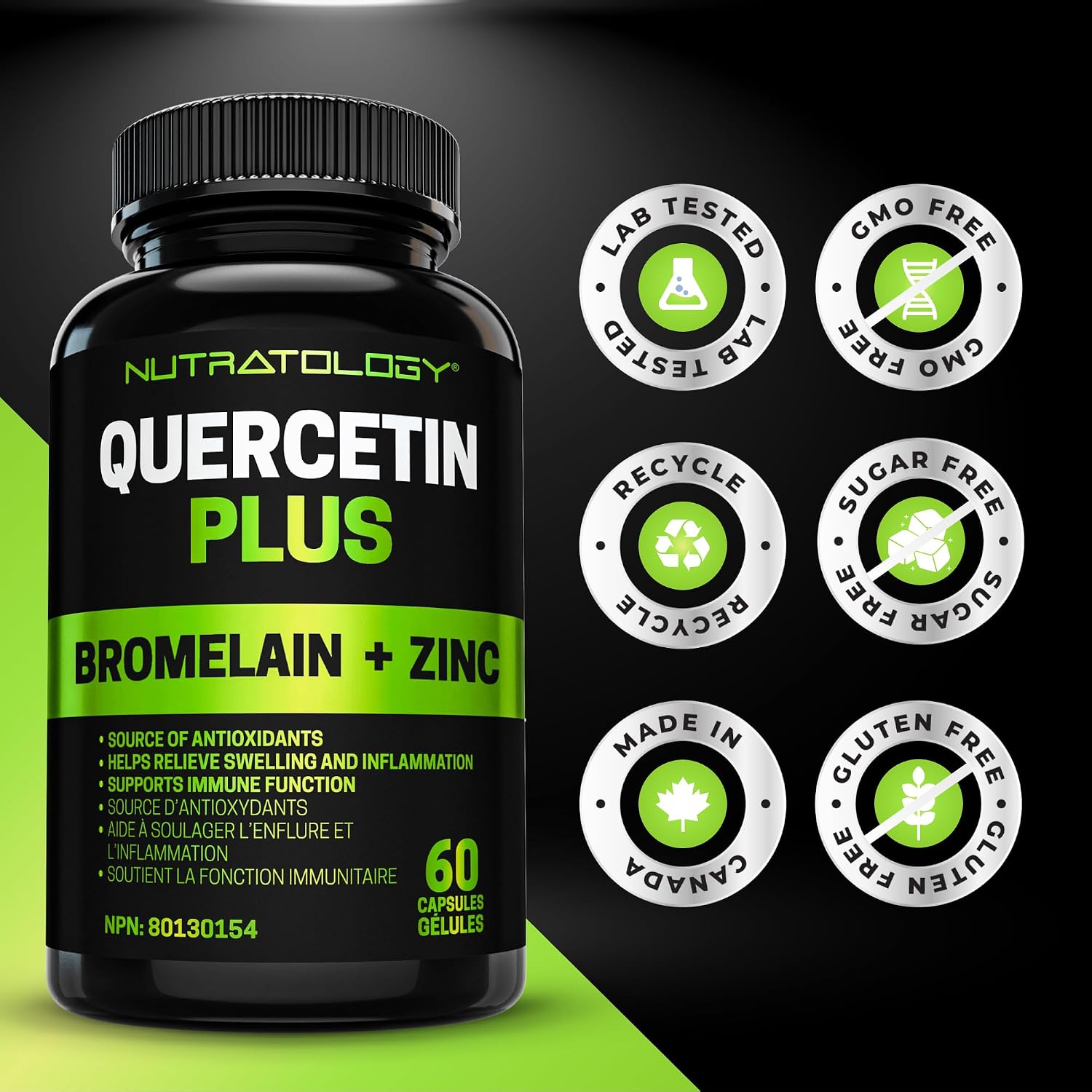 Thumbnail 5 de Nutratology Quercetin supplement, 60 capsules