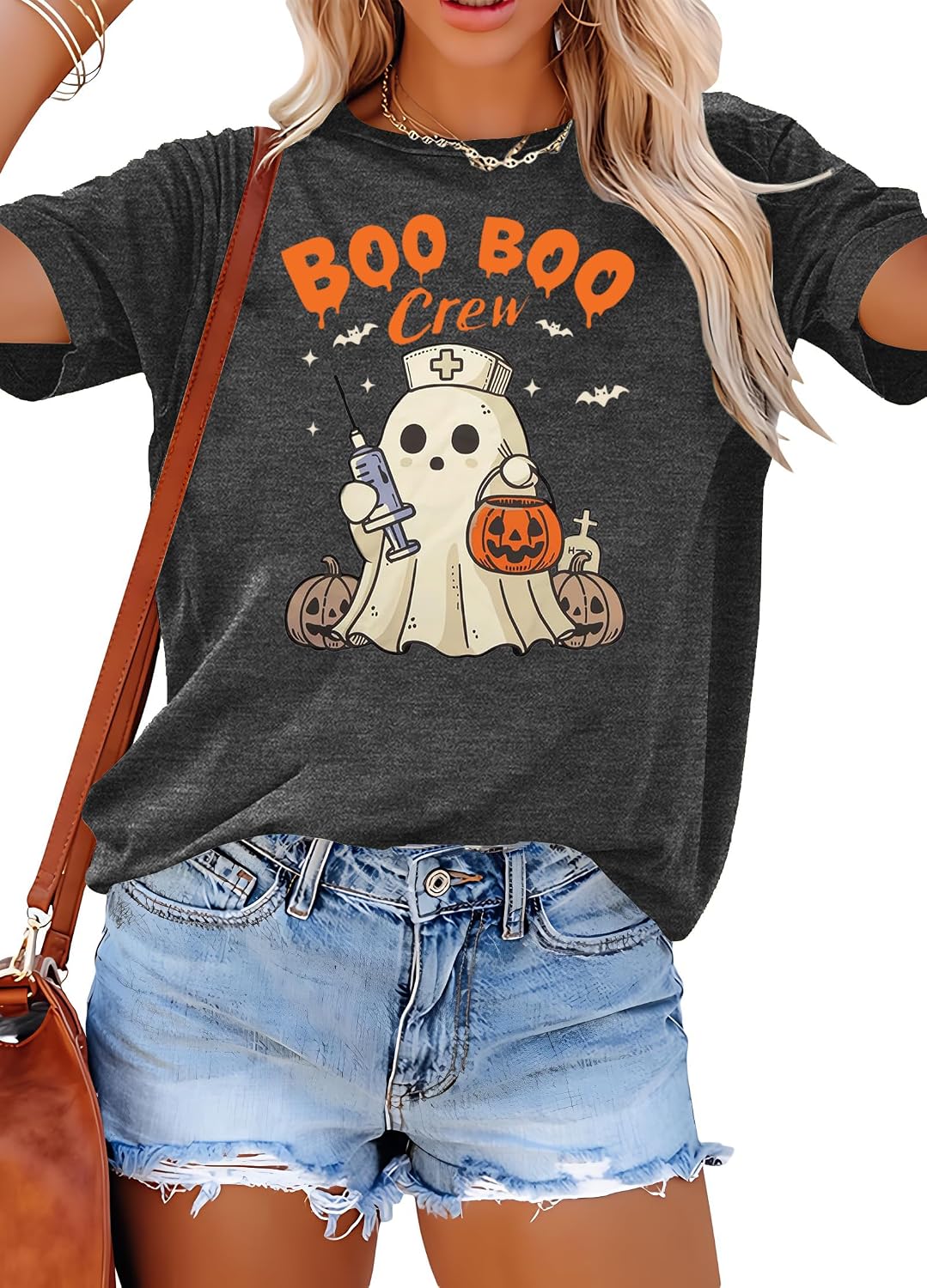 Detalle 2 de KIDDAD Women's Halloween T-Shirt, Cotton Blend