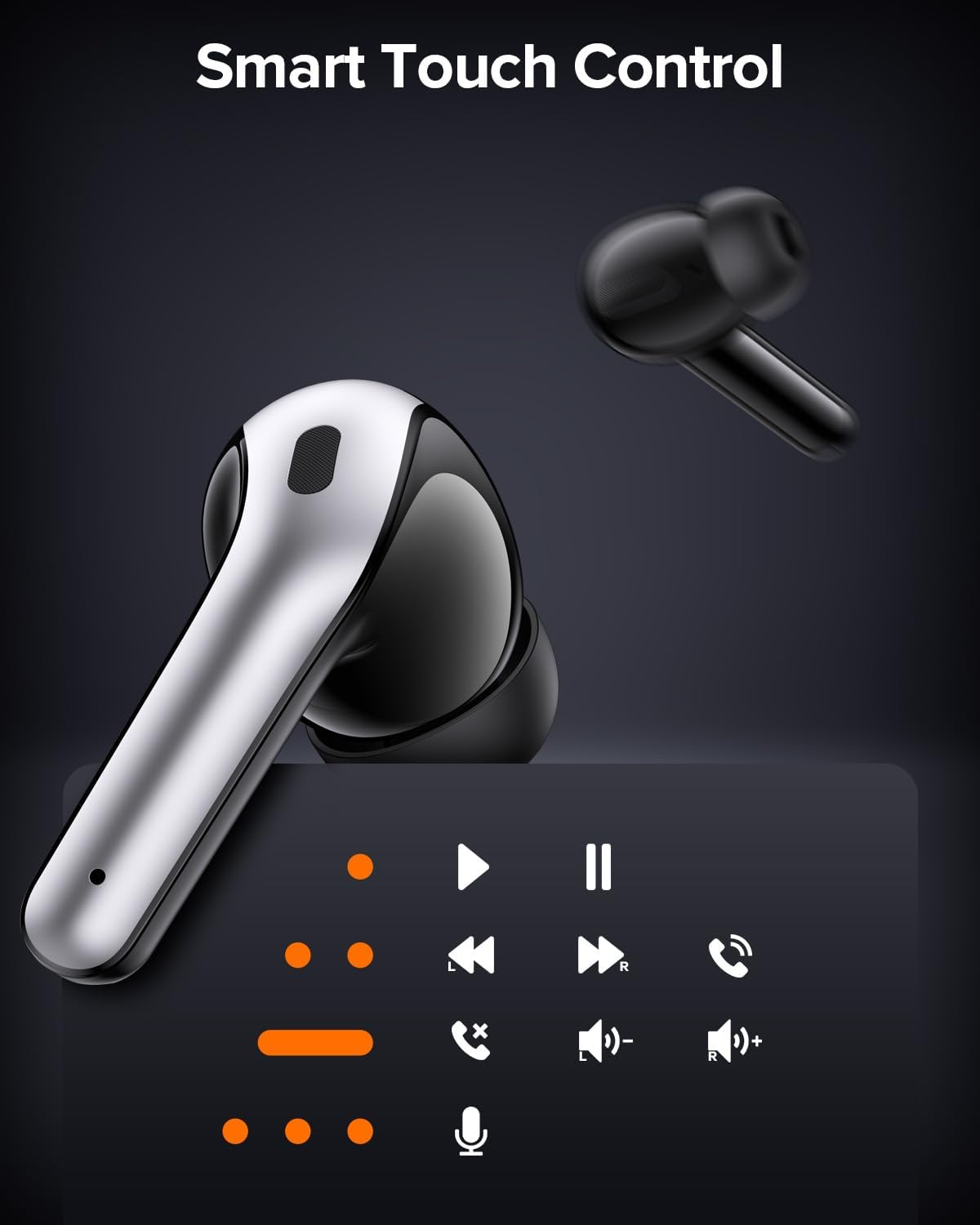 Thumbnail 6 de TAGRY X08 True Wireless Earbuds: 60-Hour Playback, LED Power Display, and IPX5 Sweatproof Convenience
