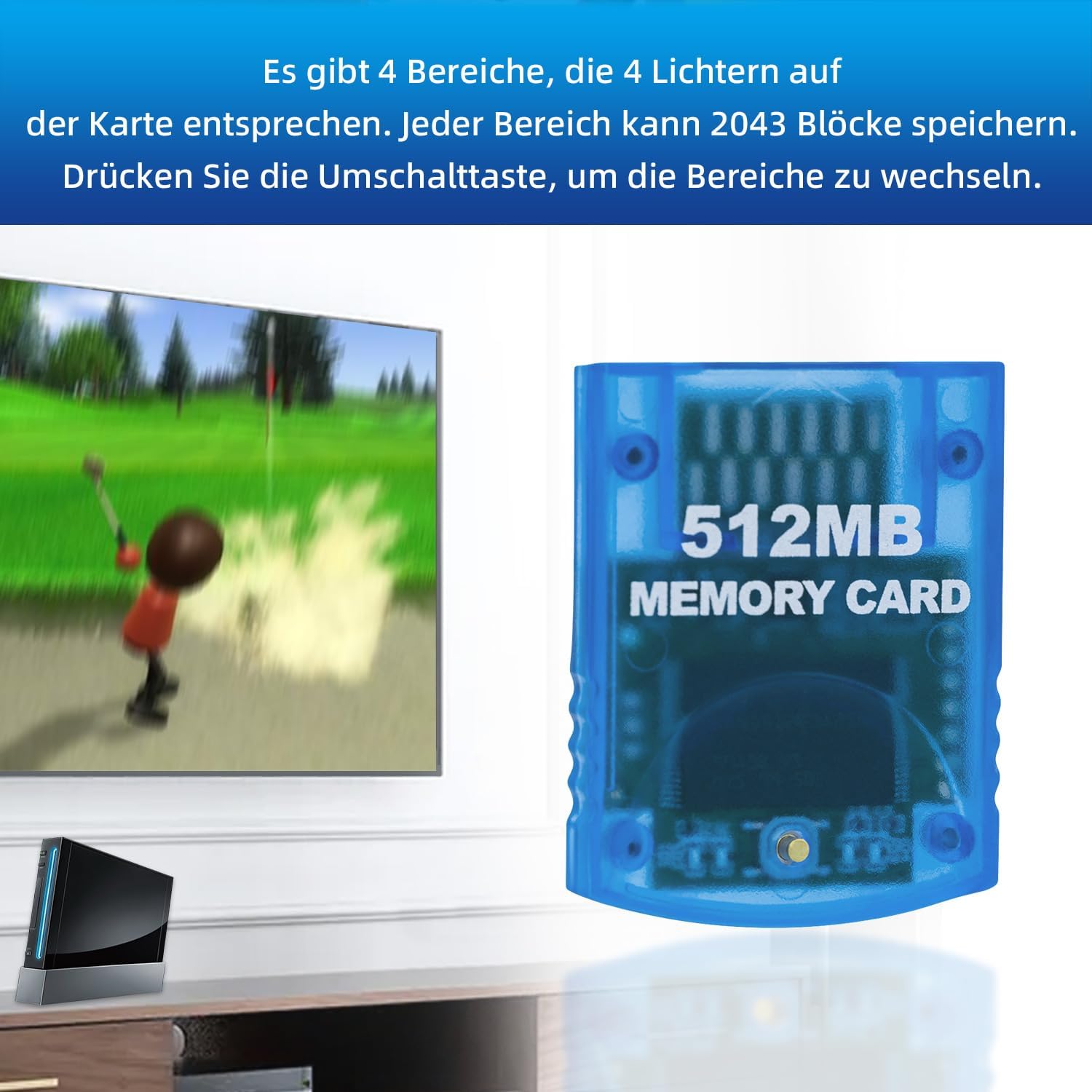 Thumbnail 6 de Wii Memory Card mit 512 MB für Wii