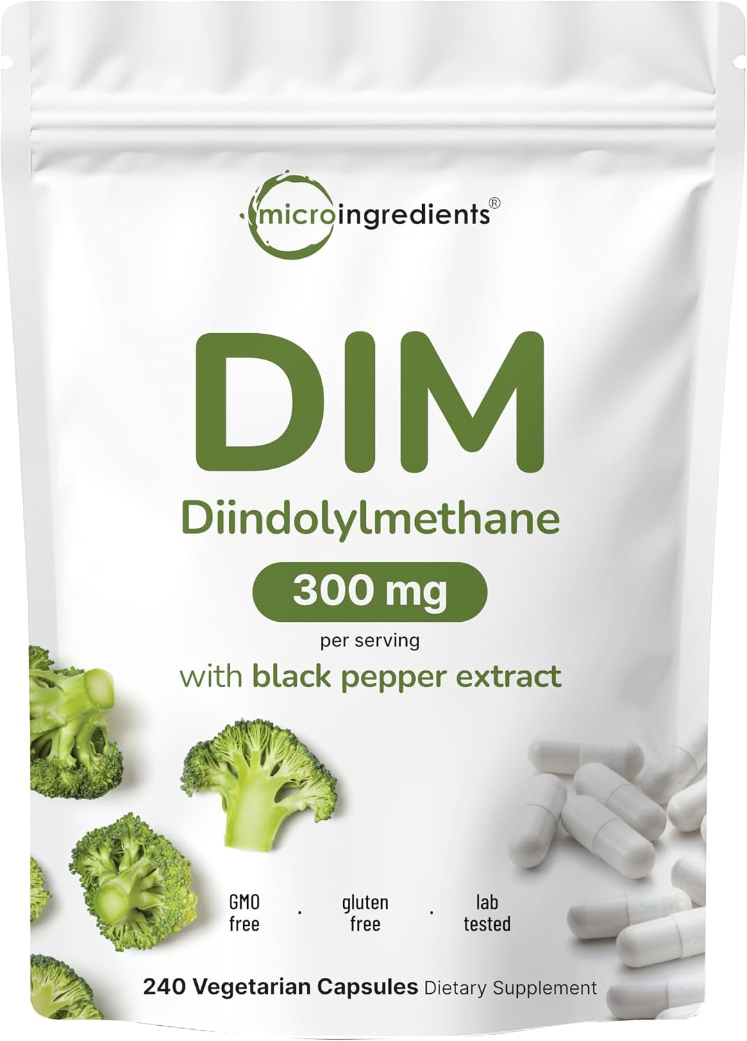 Detalle de Micro Ingredients DIM Supplement 300 mg