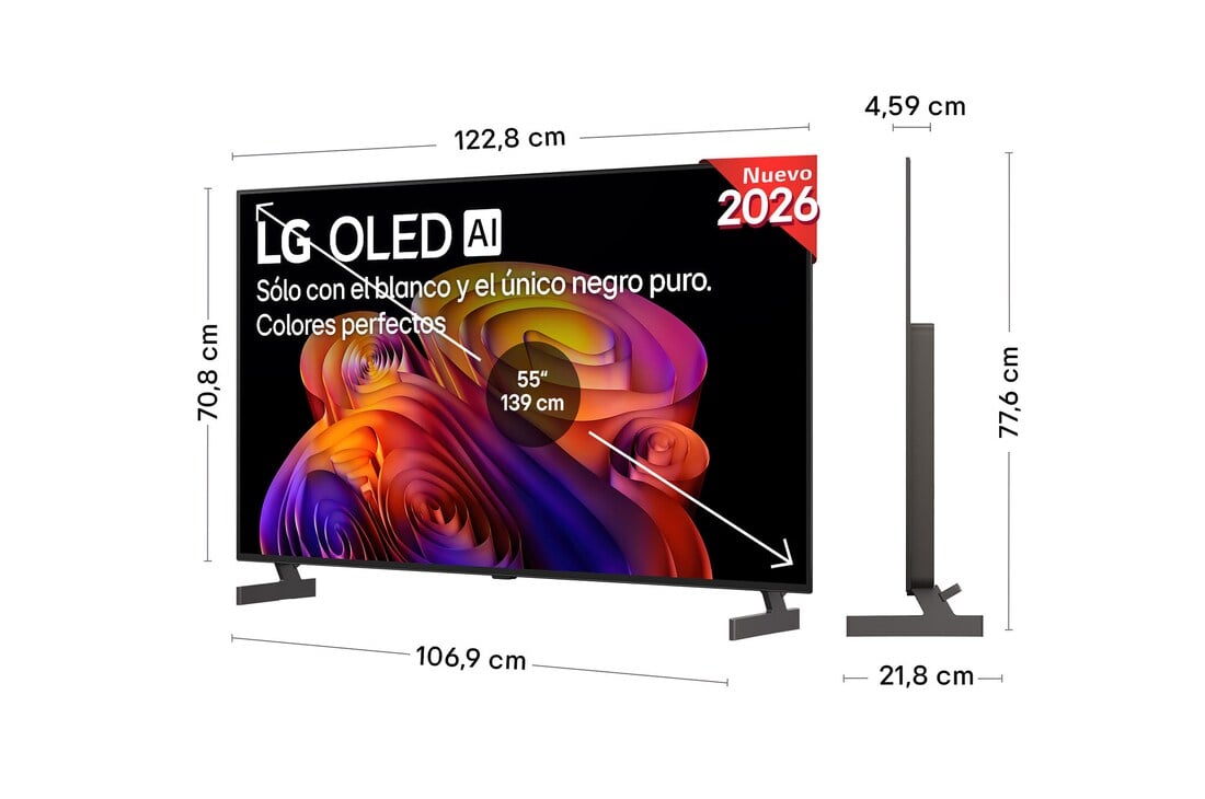 Detalle 2 de LG OLED55B6ELC: Smart TV OLED AI de 55'' (2026) con webOS 26 IA y Copilot