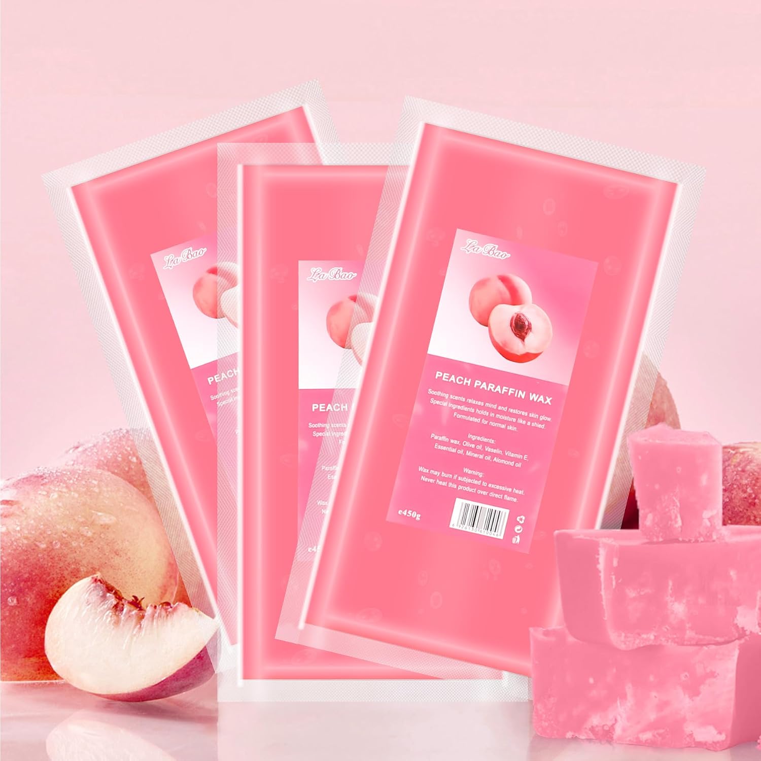 Detalle 2 de AYITOO Paraffinwachs Peach 2700 g