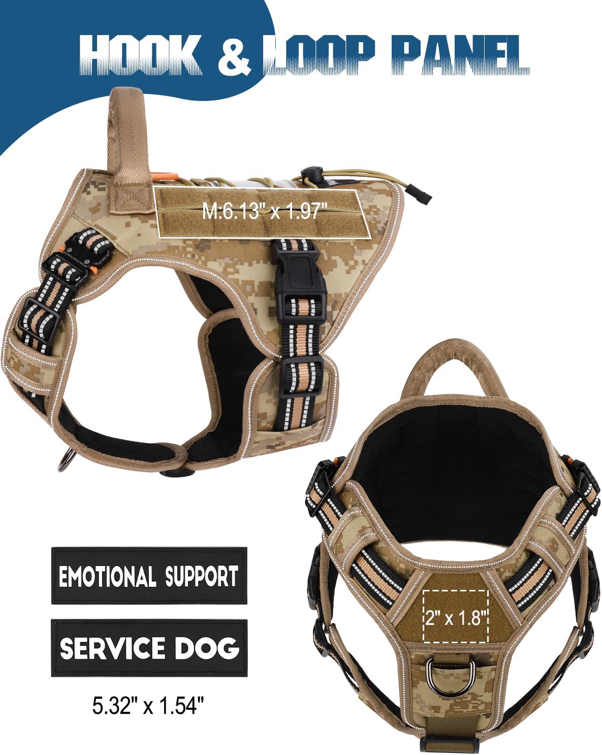 Detalle 2 de PETNANNY Tactical Dog Harness M 🐕