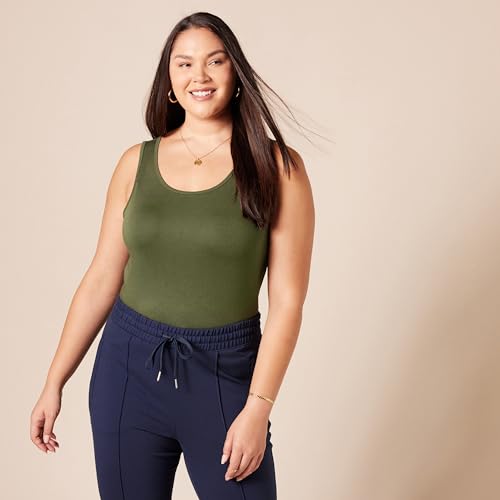 Thumbnail 6 de Amazon Essentials 2-pack Tank para Mujer (Olive/Black) – Talla Medium