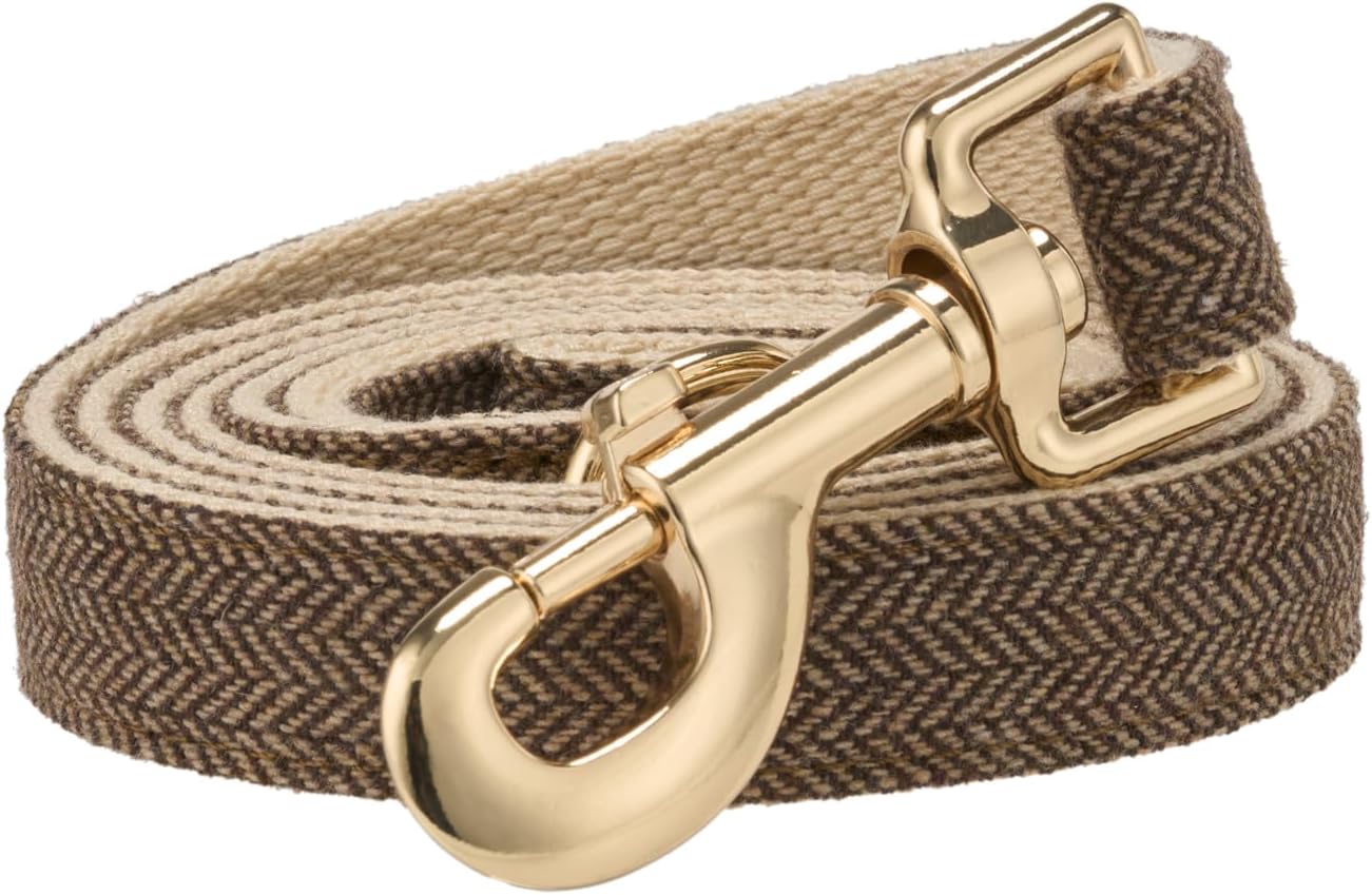 Thumbnail 6 de Petiry soft dog leash with gold metal clasp for small puppies and dogs (1.5cm x 150cm), Blue S