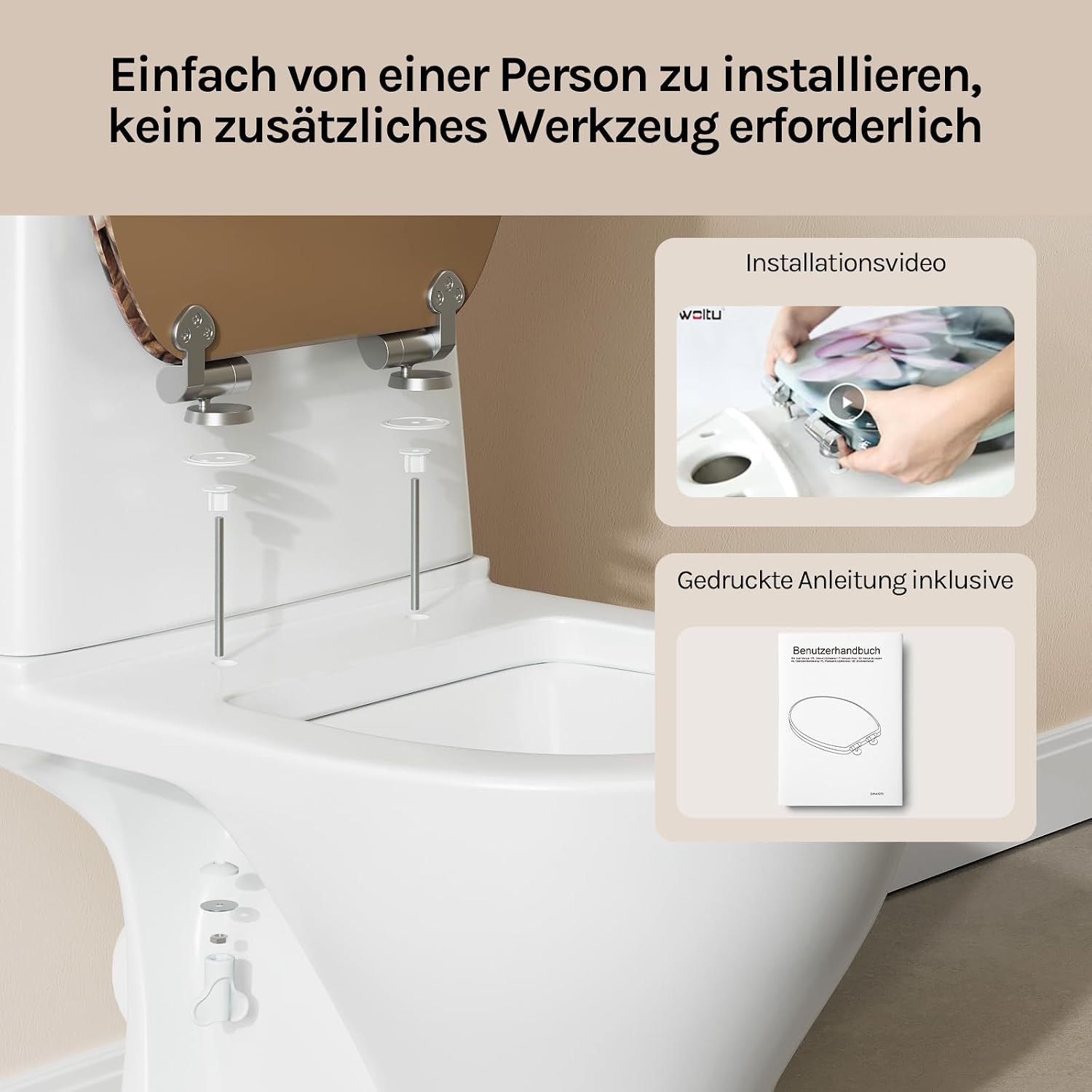 Thumbnail 6 de WOLTU #2 Toilettensitz 175 kg đœ