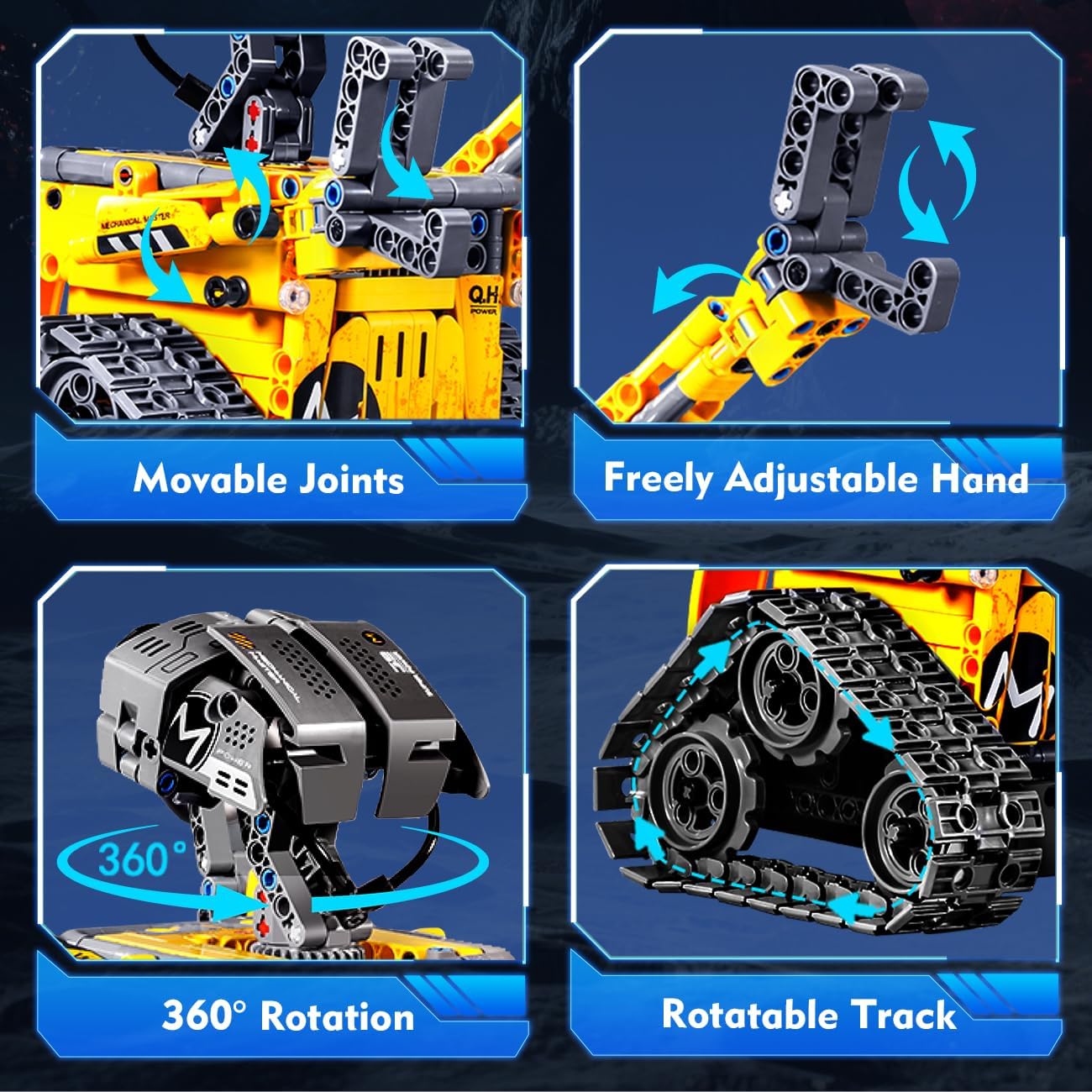 Thumbnail 3 de HiWEEGO Roboter Bausatz 5-in-1 520 Stück
