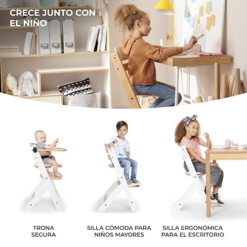 Detalle 2 de Kinderkraft ENOCK Trona evolutiva de madera