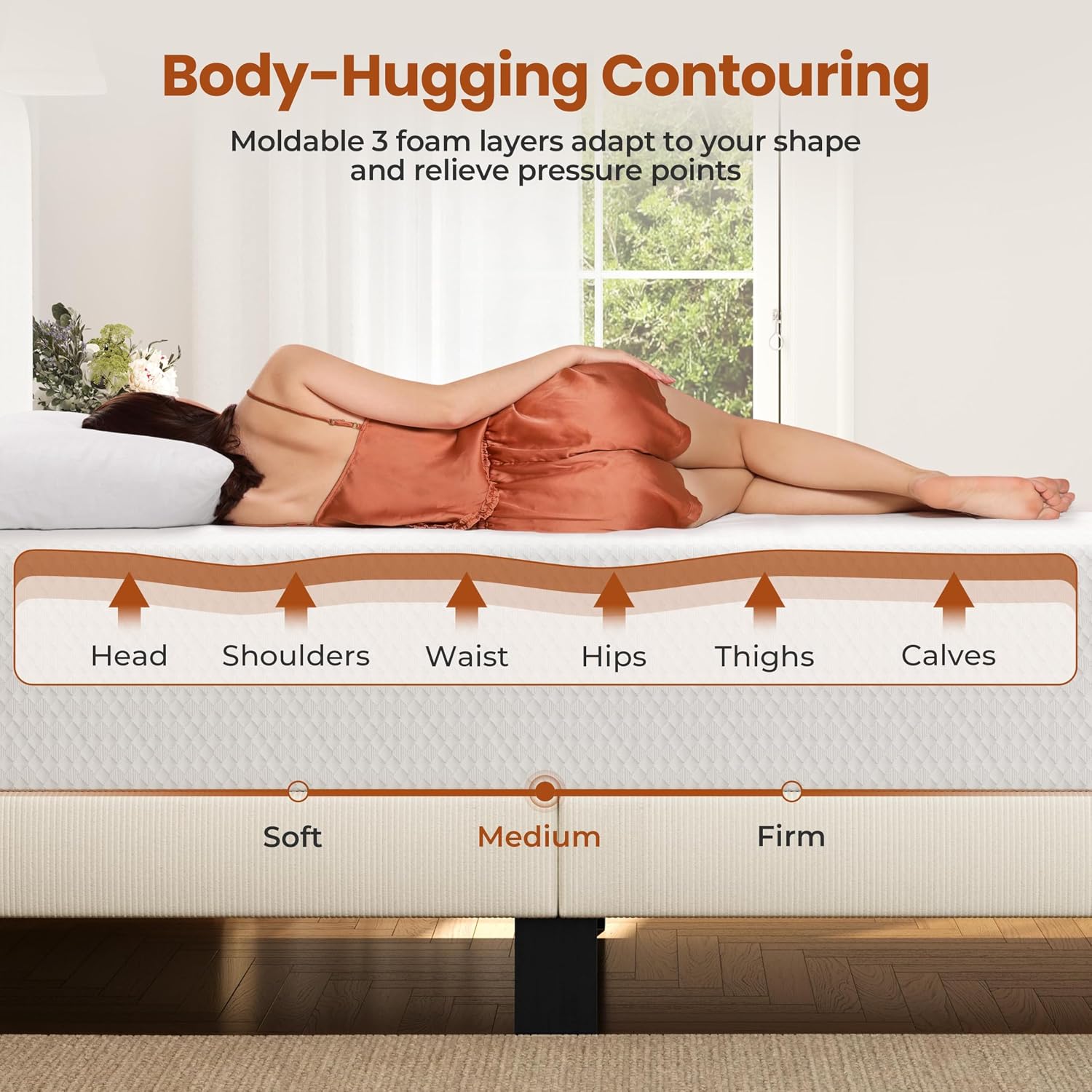 Thumbnail 2 de Yaheetech YTqhxm0001001 Queen Memory Foam Mattress, 12-Inch Gel Top
