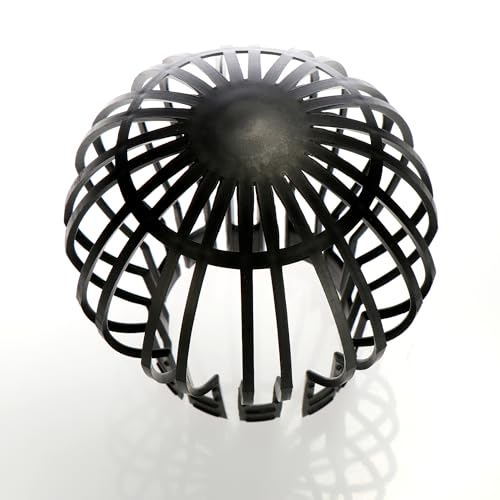 Detalle 2 de com-four 4X protège-gouttières pour tuyaux de Descente, protège-Feuilles – kit universel Ø13,2 cm