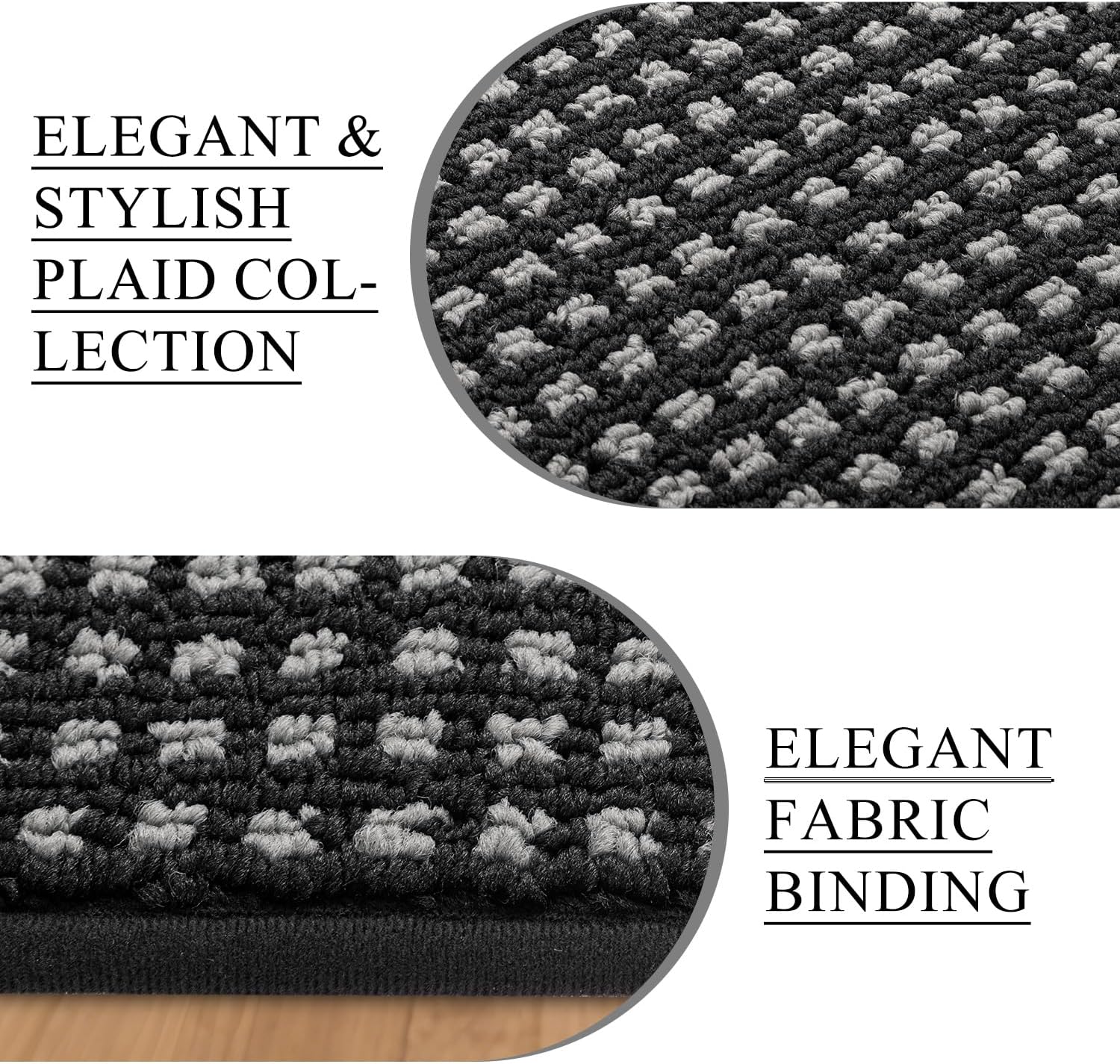 Thumbnail 2 de hicorfe Kitchen Runner Rugs Set of 2 – Non-Slip, Absorbent, Stain-Resistant Kitchen Mats