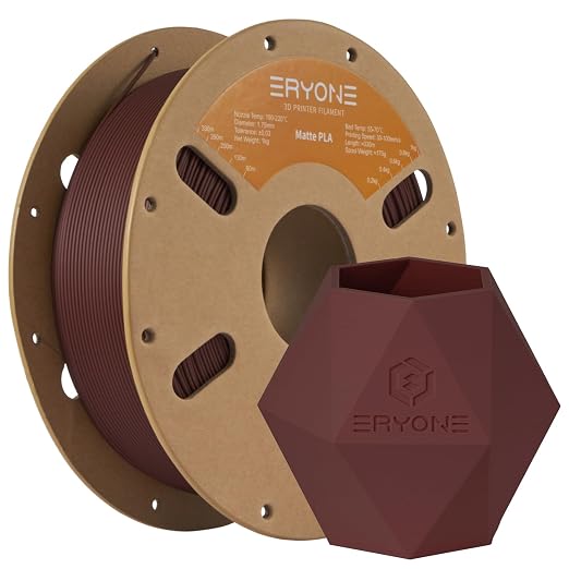 ERYONE PLA Filament 1.75mm, Matte Ruby Red 🎨 1kg
