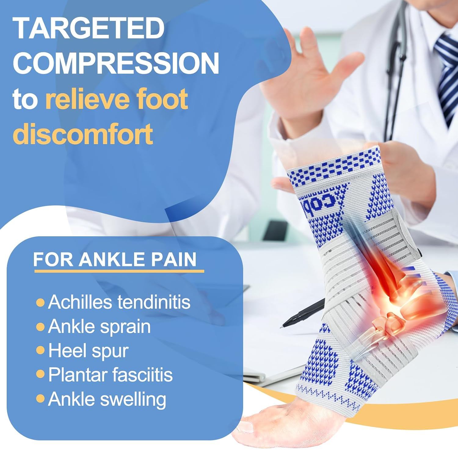 Thumbnail 2 de LISEPWU Copper Ankle Brace 1 sleeve