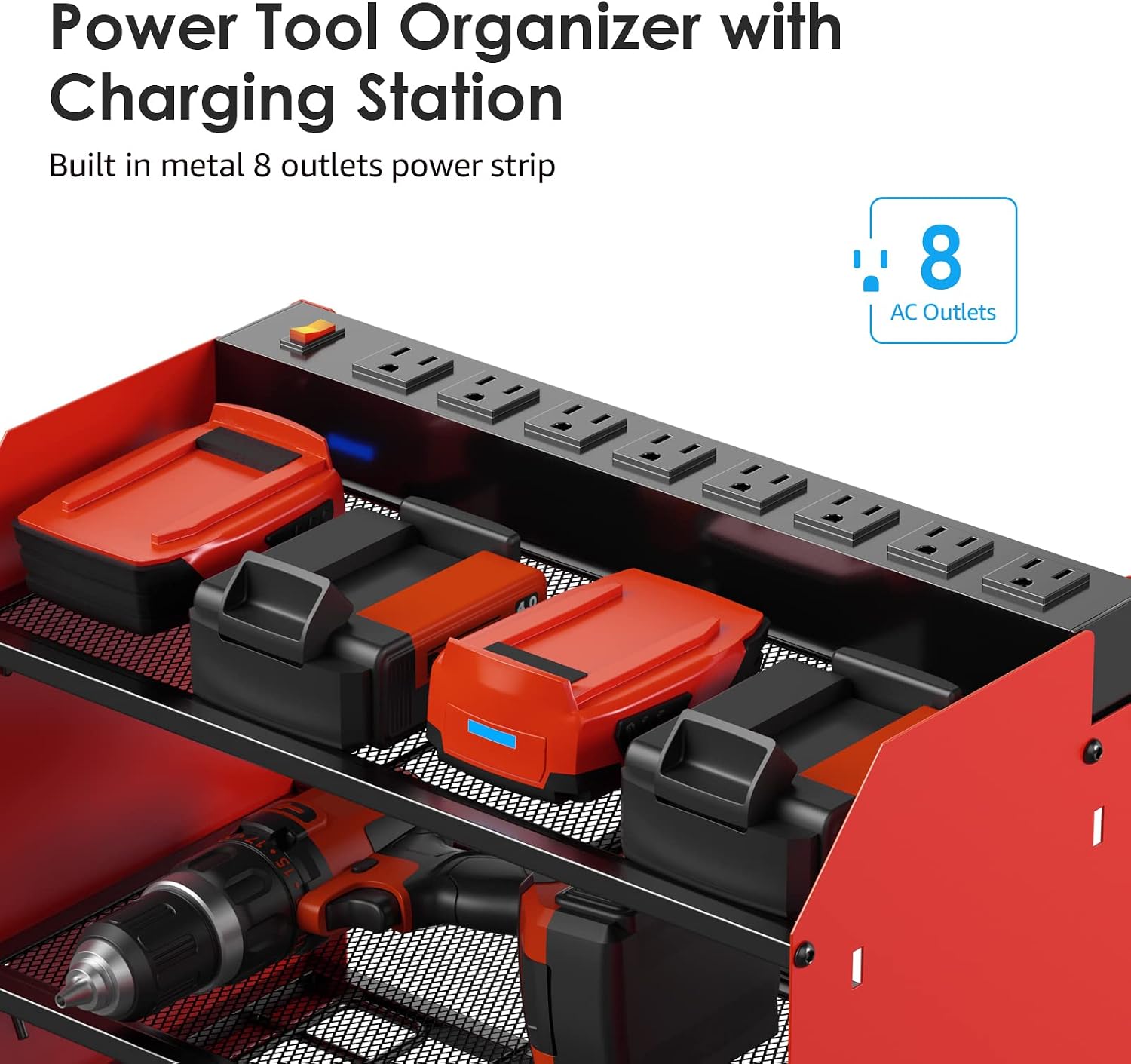 Thumbnail 1 de CCCEI Wall-Mount Tool Organizer, 3-Tier