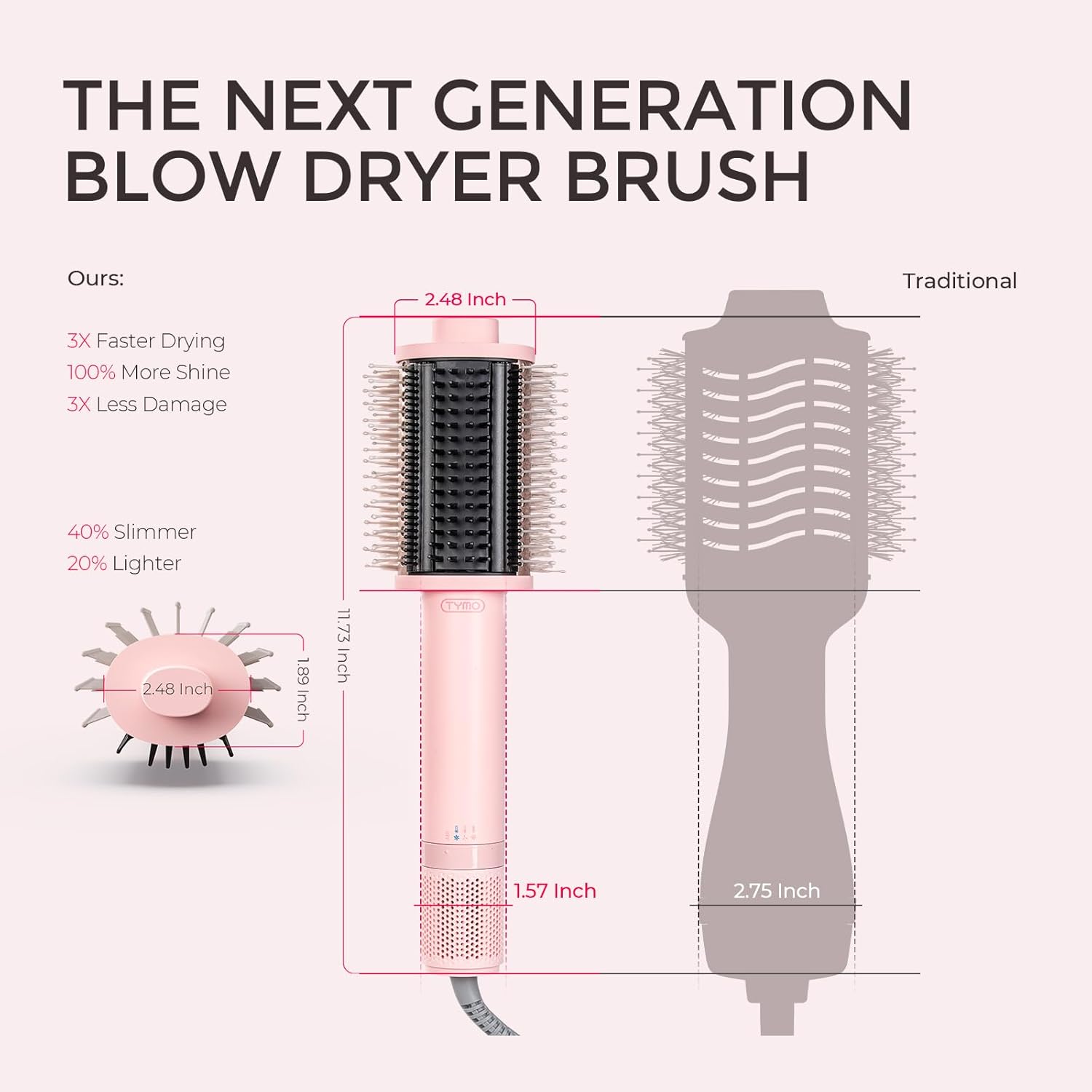 Thumbnail 4 de TYMO 4.0 Hair Dryer Brush 3X 💇♀