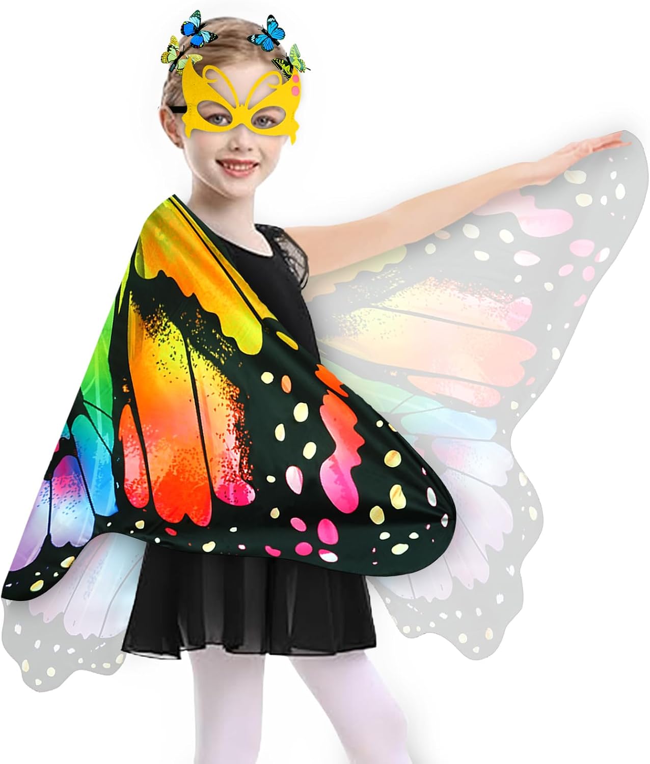 Detalle 2 de Sunlisky schmetterling kostüm kinder 3er-Set 🦋