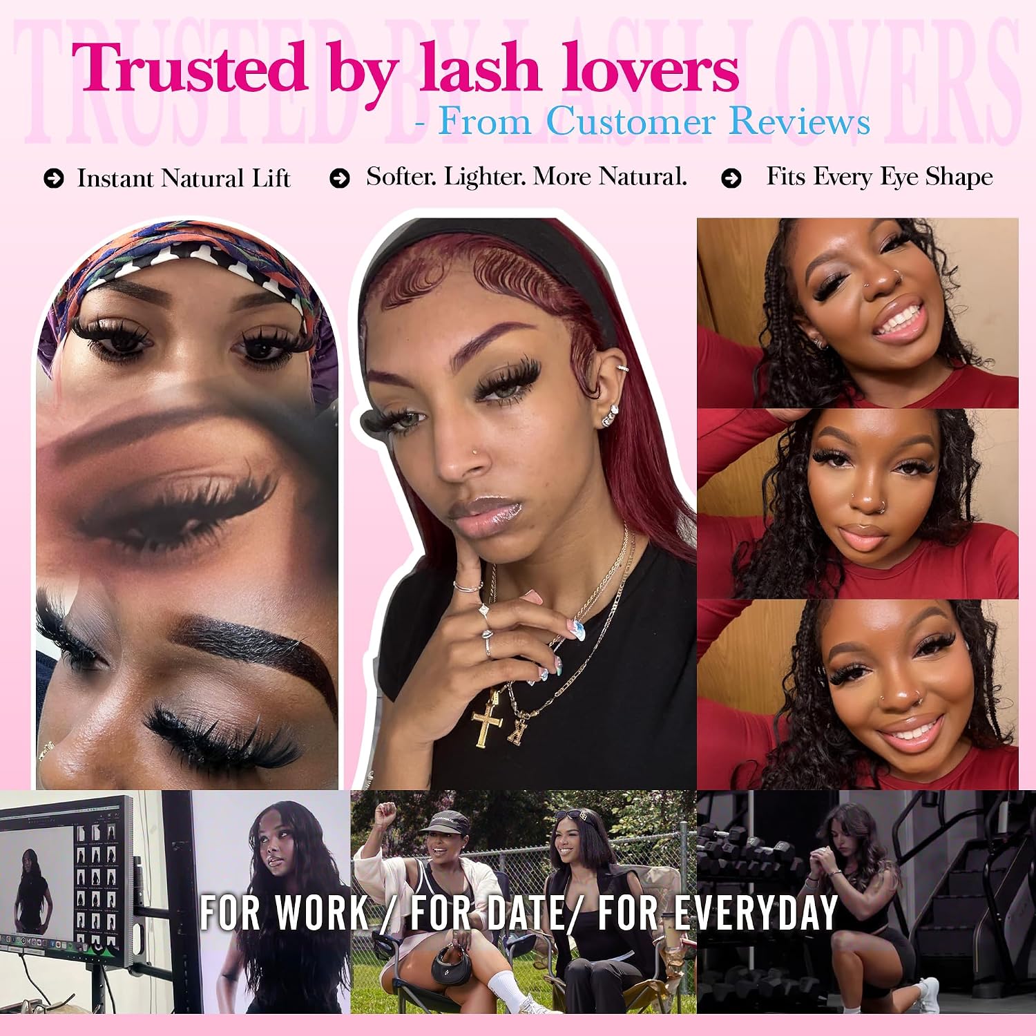 Thumbnail 5 de Coruscate Lash Clusters 100D Long 12-20mm