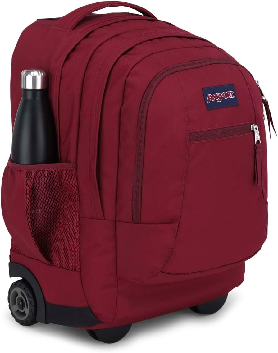 Detalle de JanSport DRIVER 8 Bagagli con ruote: borsa trolley in poliestere riciclato da 2 scomparti