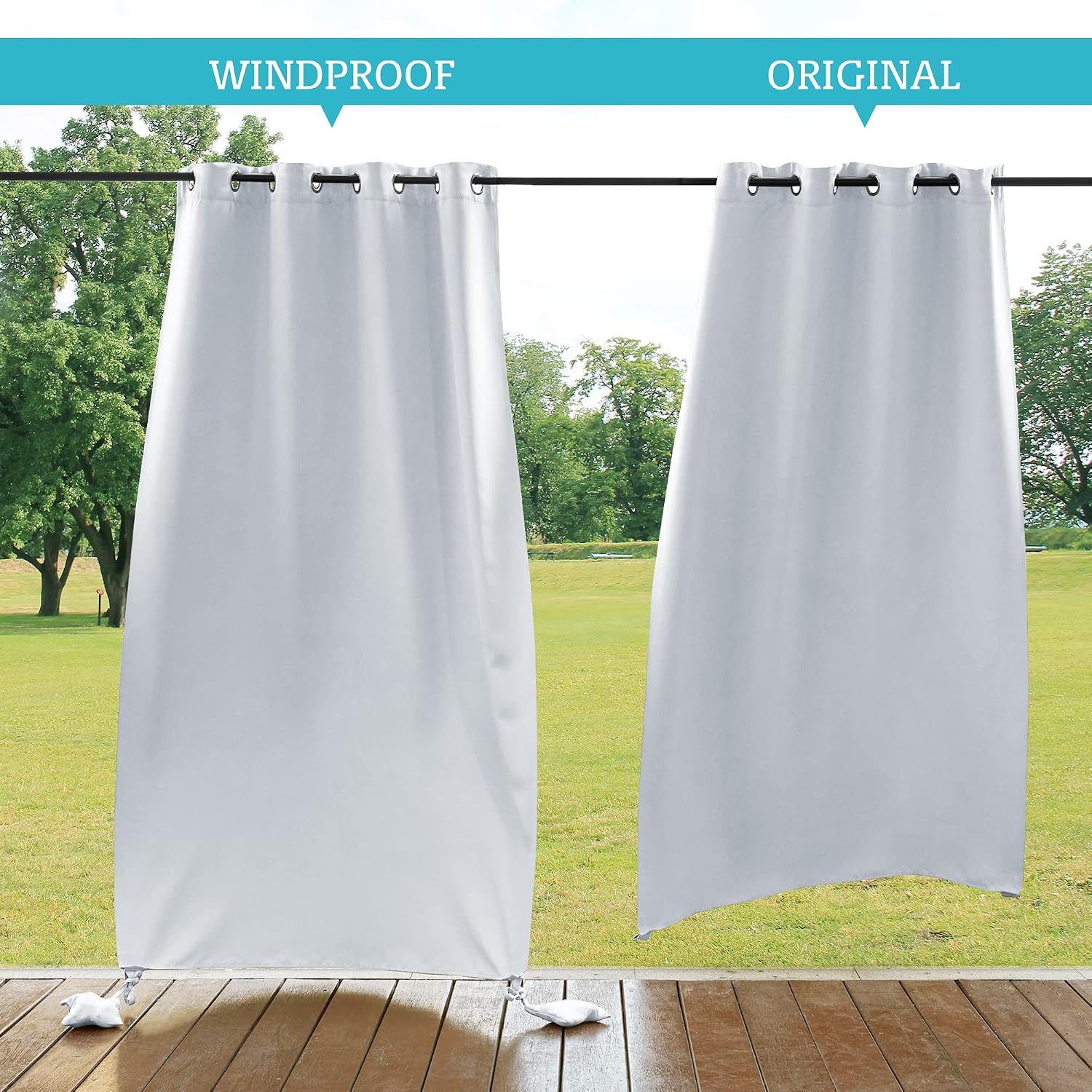 Thumbnail 3 de RYB HOME Outdoor Curtains, 52 x 84