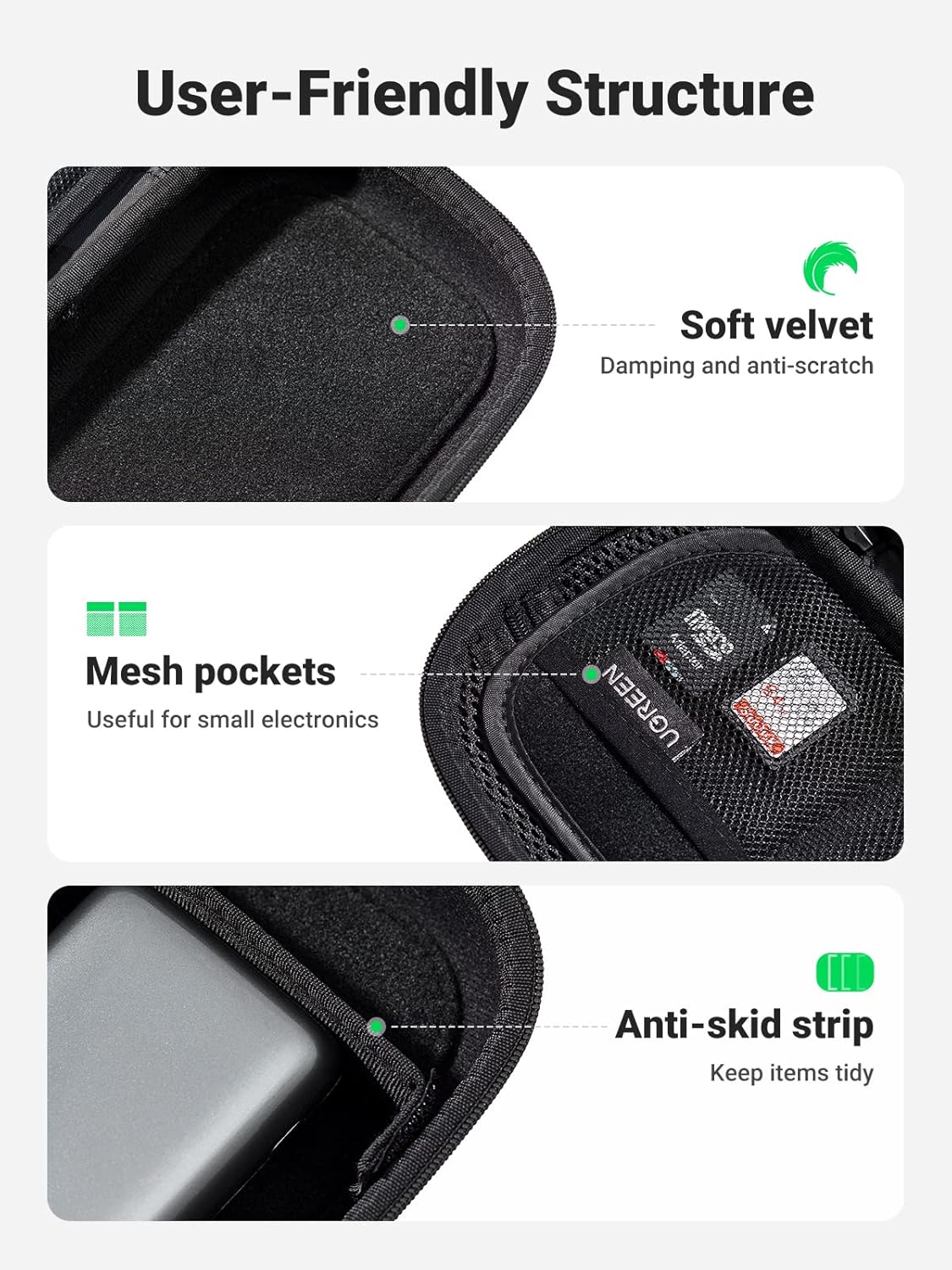 Thumbnail 5 de UGREEN Organizer Cavi Grande Borsa