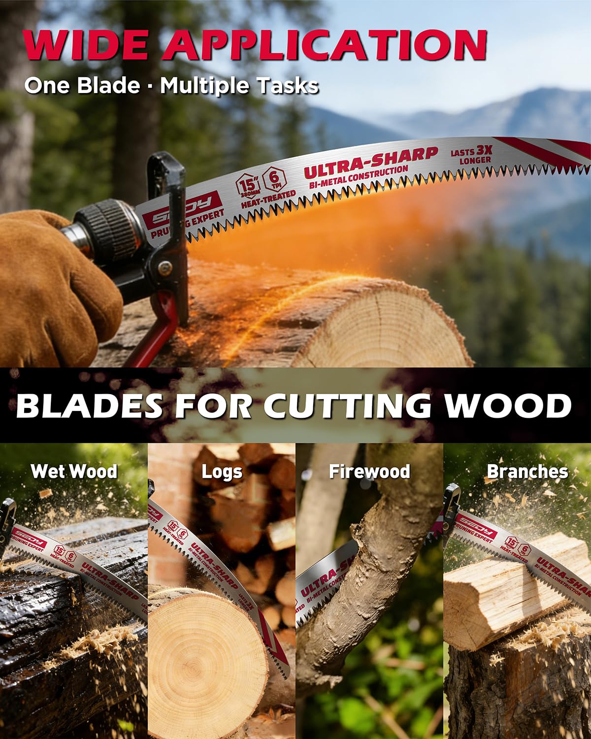 Thumbnail 6 de Reciprocating Saw Blades 15-Inch