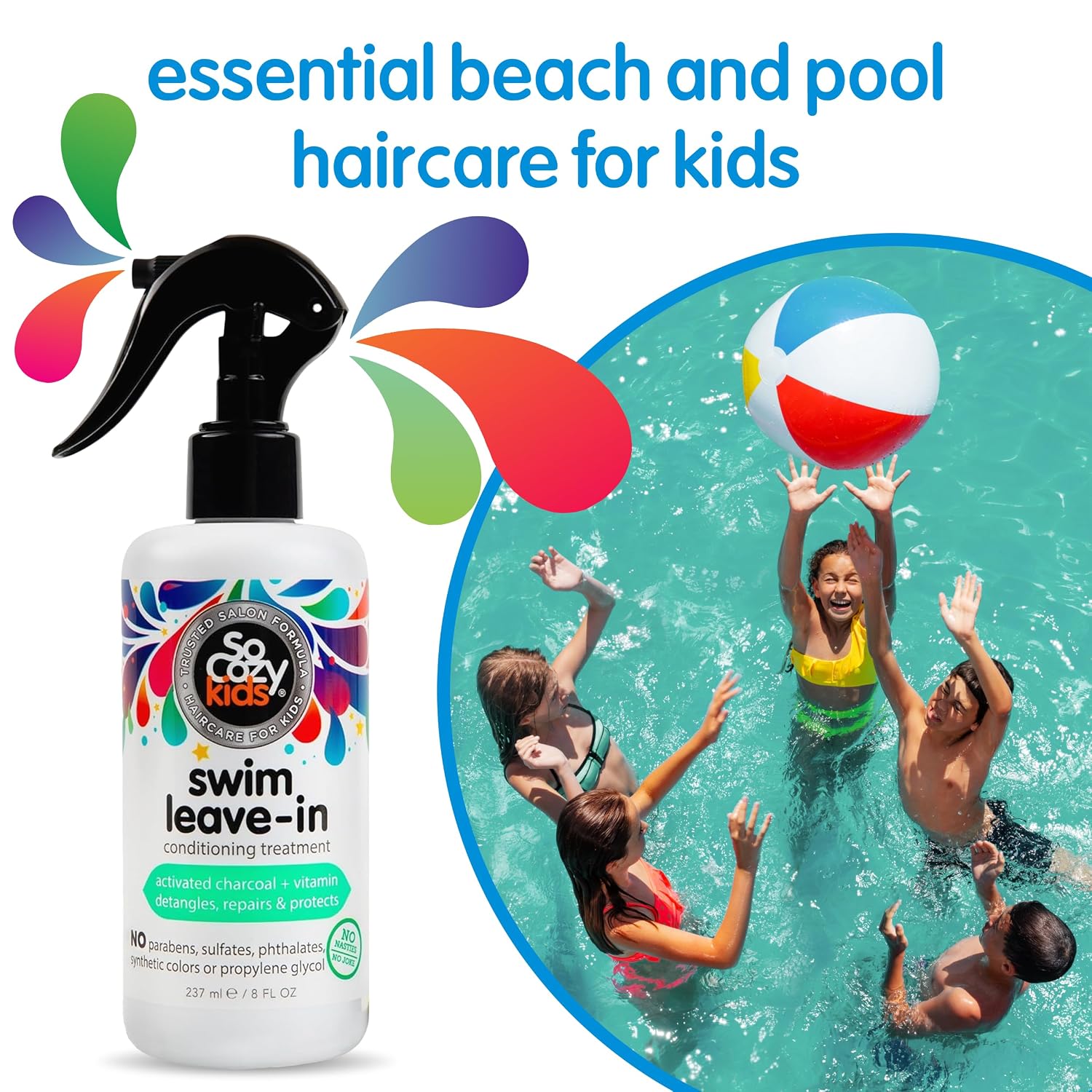 Detalle de SO COZY Kids Swim Leave-In Conditioner Spray 2-Pack