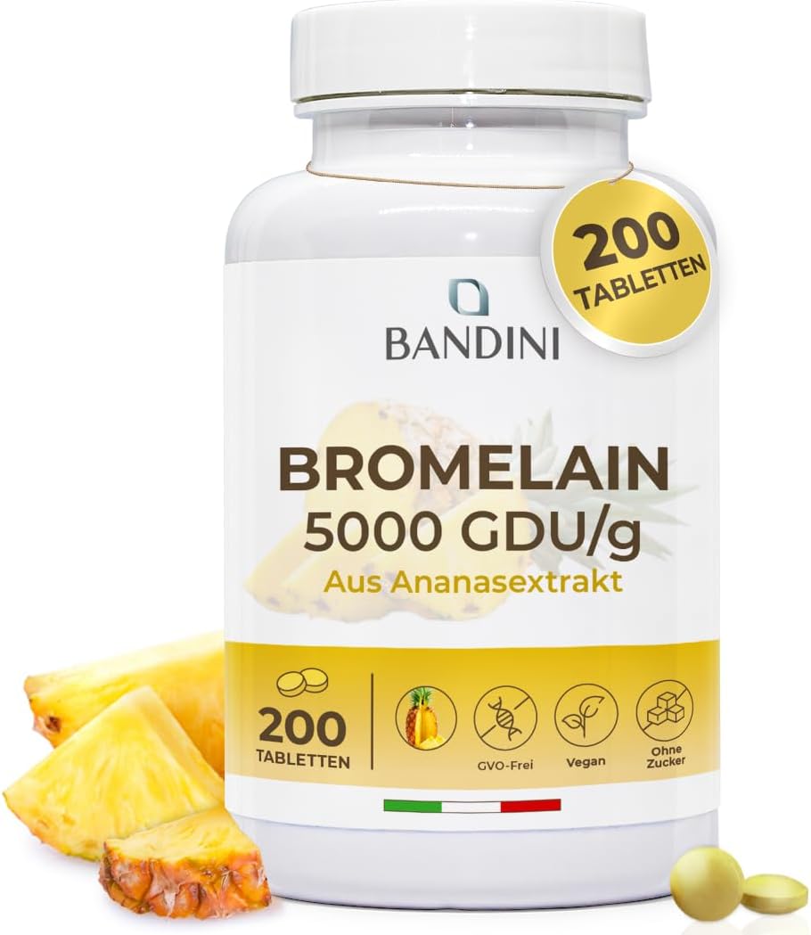 Detalle de Bromelain Forte 5000 GDU Magenresistent 200 Tabletten