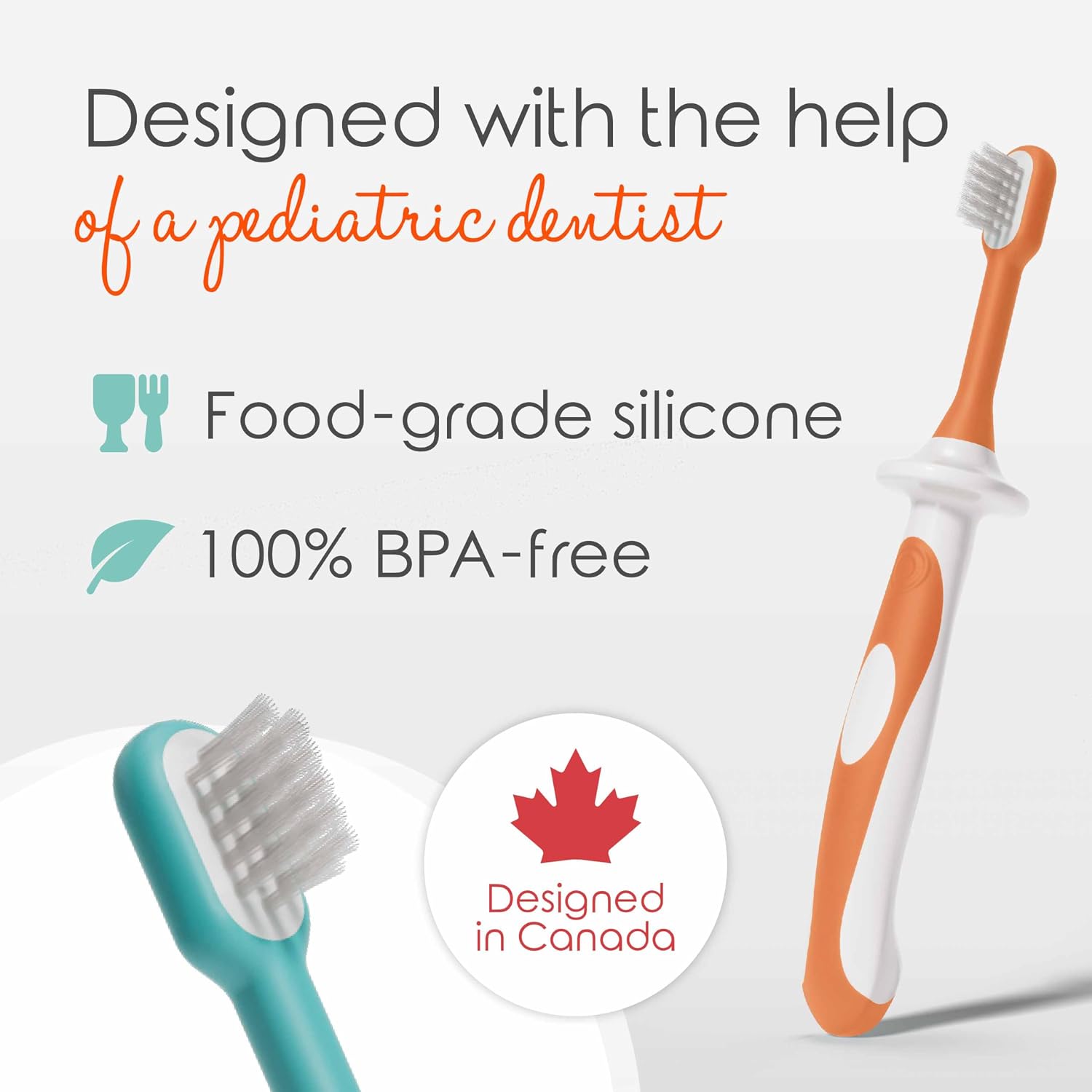 Detalle de Cherish Baby Care Kids Toothbrush Set (4-Pack) – BPA-Free, Safety-Tested Toddler Brushes Designed by a Paediatric Dentist