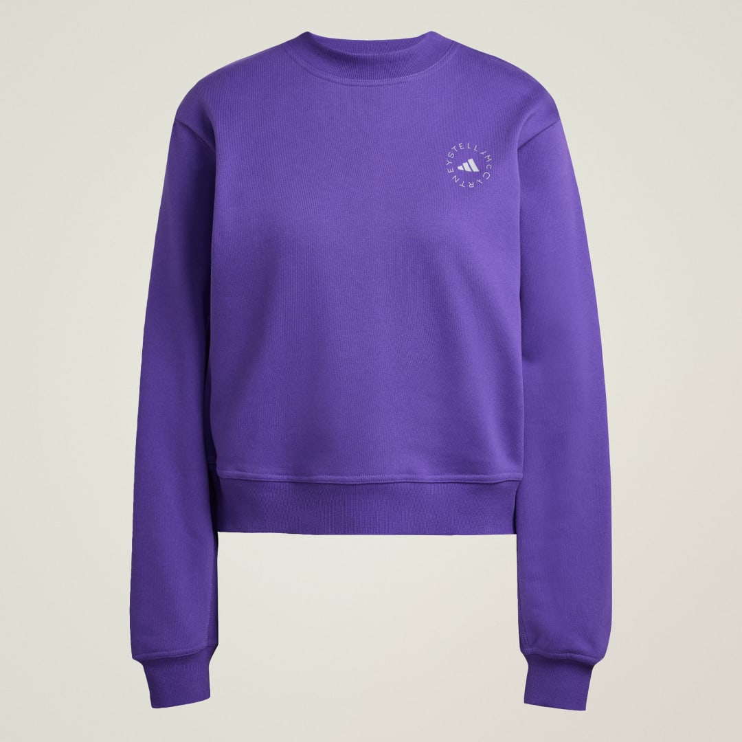 Detalle 2 de Sudadera adidas by Stella McCartney Regular en color violeta