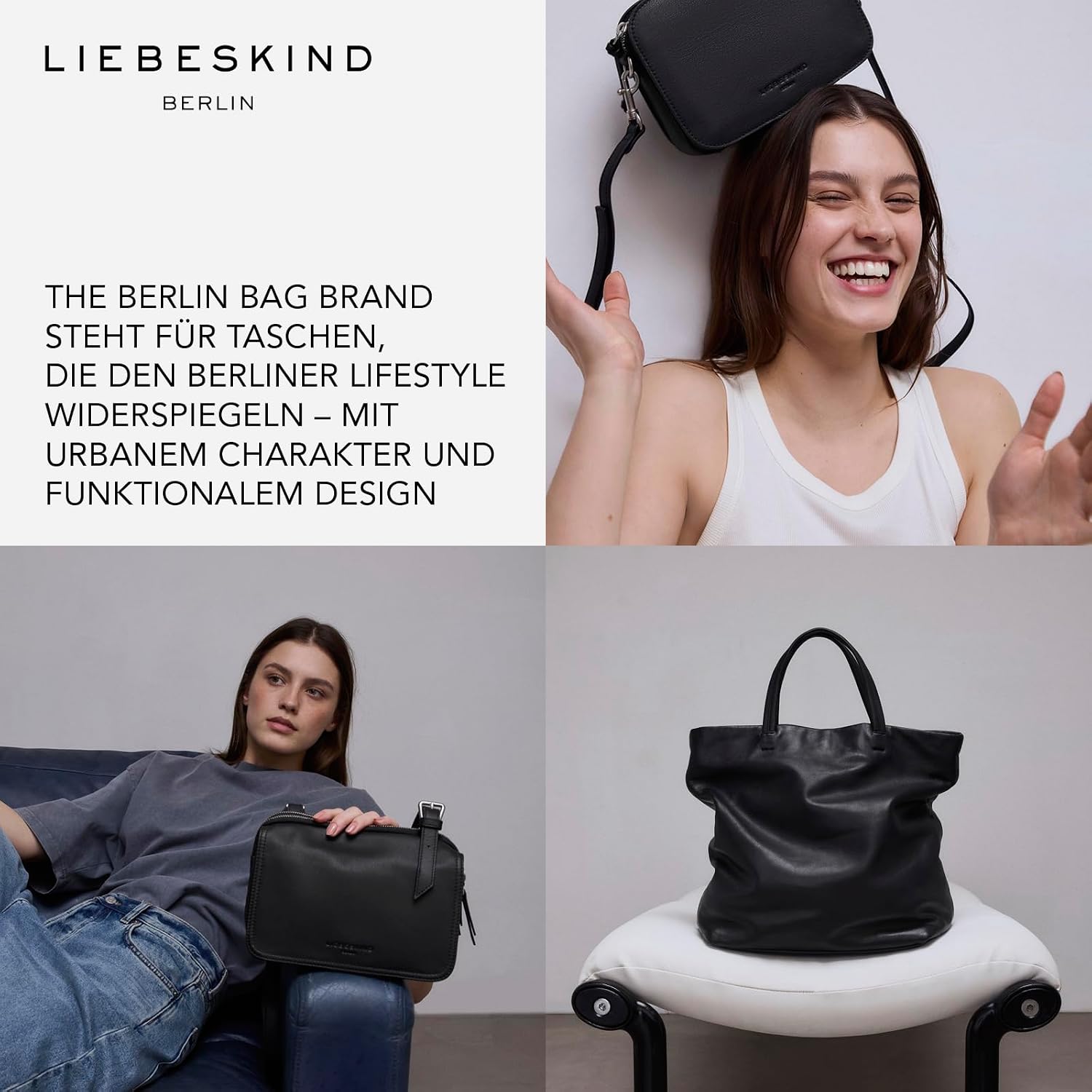 Thumbnail 6 de Liebeskind Berlin Chelsea Shopper M – Damen-Shopper aus Leder, 36 × 28 cm