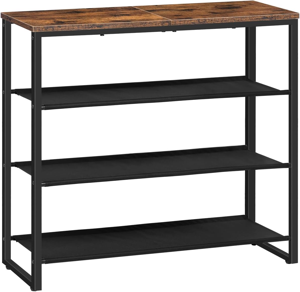 Detalle de HOOBRO BF47XJ01G1 4-Tier Shoe Rack for 12-16 Pairs ๐