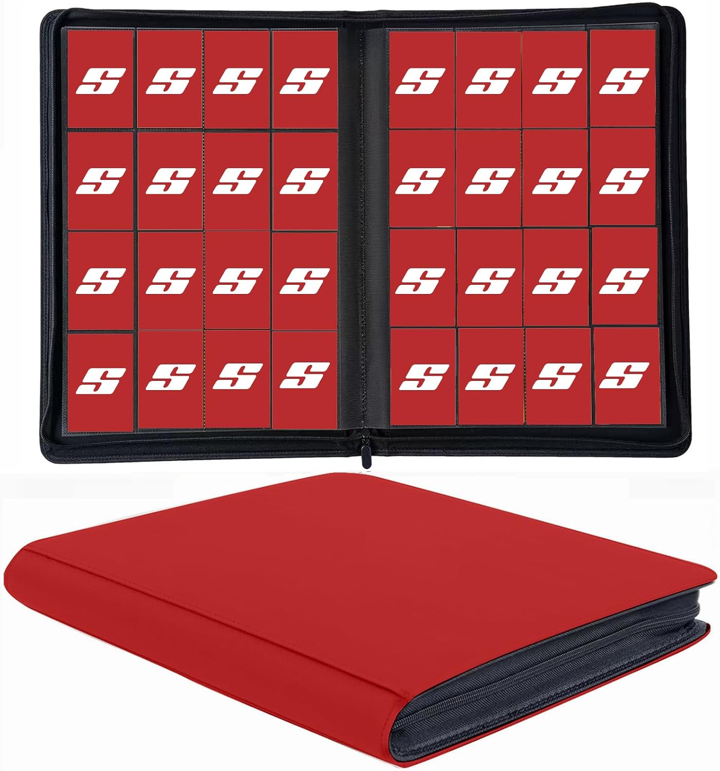 Thumbnail 6 de 1000+ Pockets Ringless Trading Card Binder (16-Pocket Side Loading, White) for MTG, YuGiOh, TCG & Sports Cards